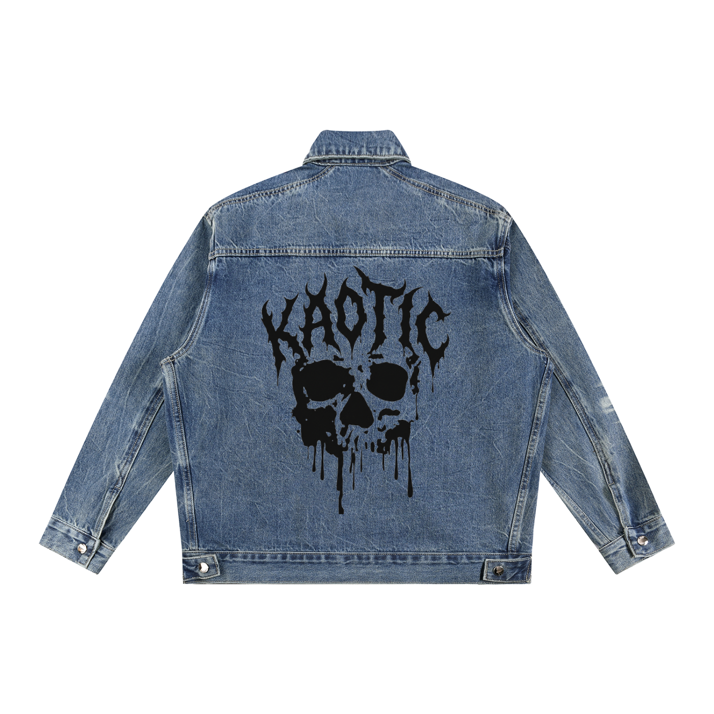 KAOTIC SKULL DENIM  JACKET