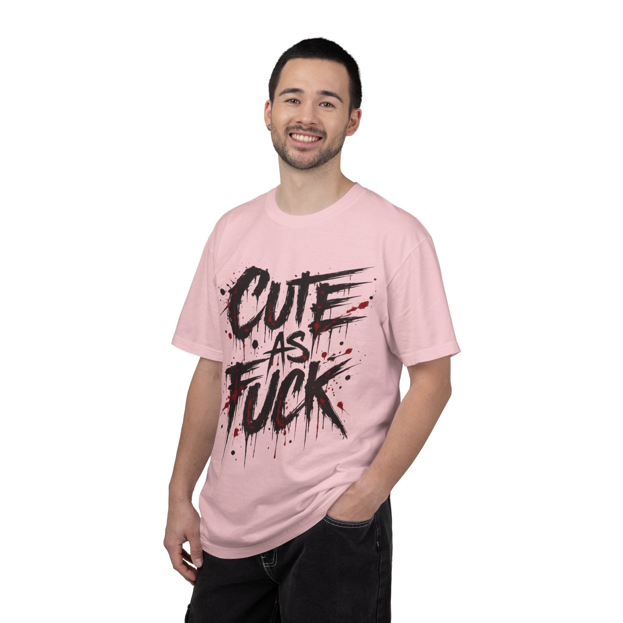 Cute as F*** Graphic T-Shirt — Edgy Drip Script Tee