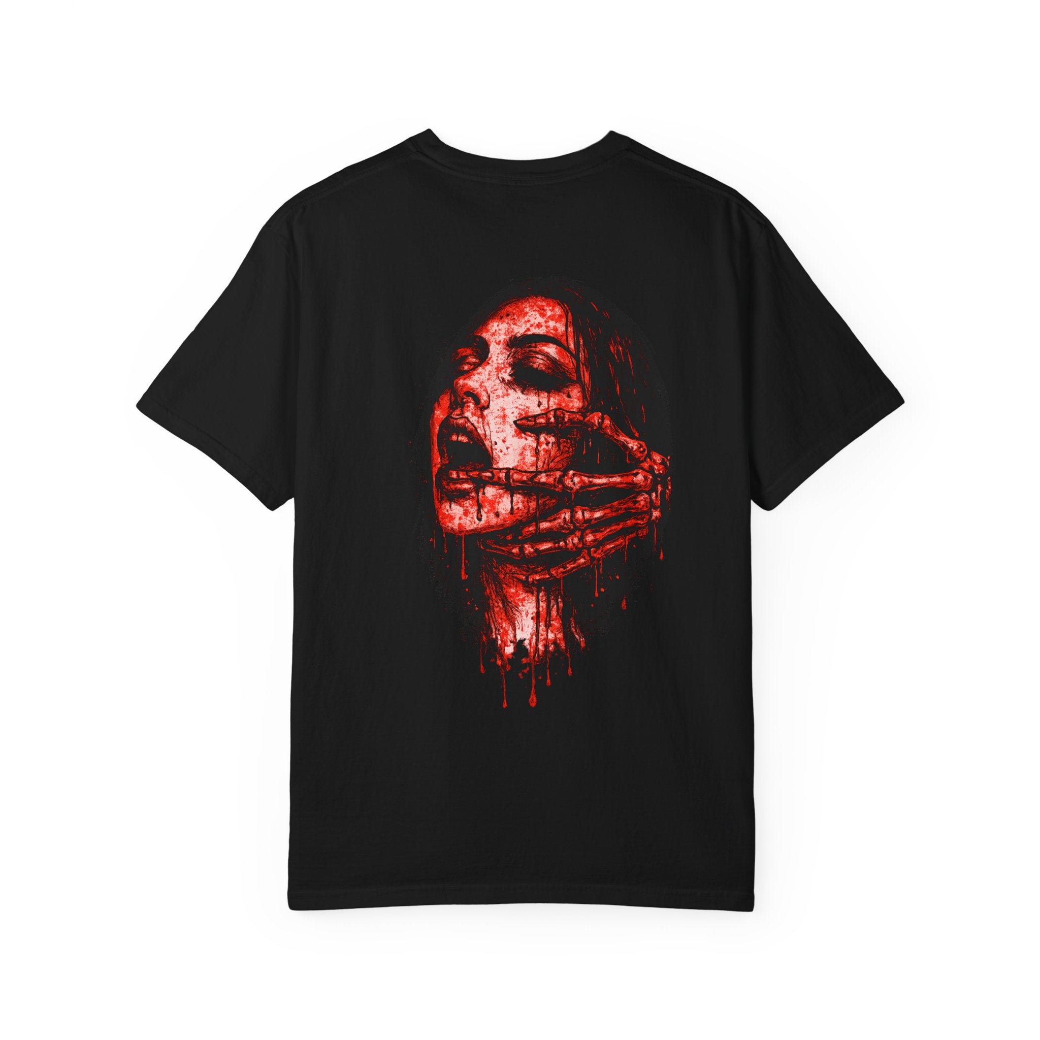 T-Shirt — Kaotic Red Dripping Portrait Graphic Tee