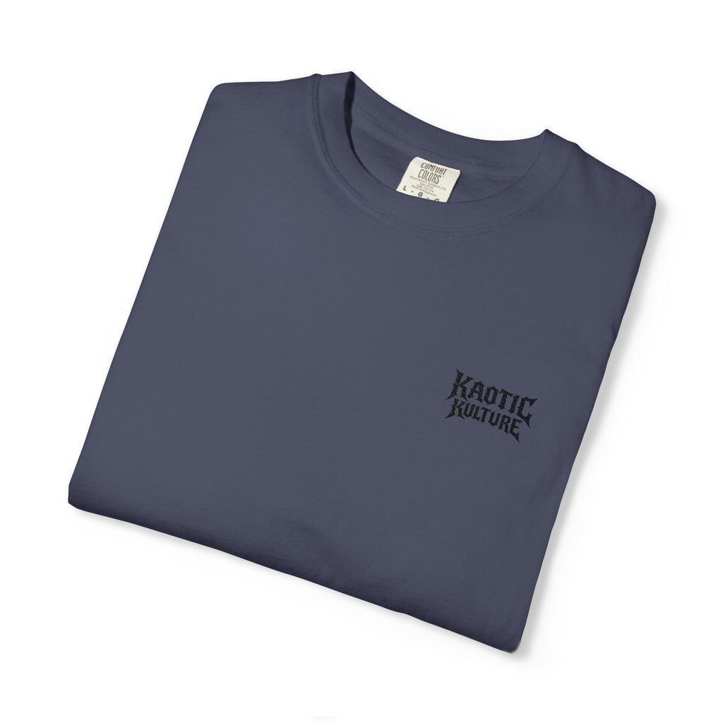Kaotic Couture Logo T-Shirt — Minimal Chest Print, Casual Streetwear