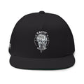 Skull & Chains Flat Bill Cap — Kaotic Kulture Embroidered Snapback