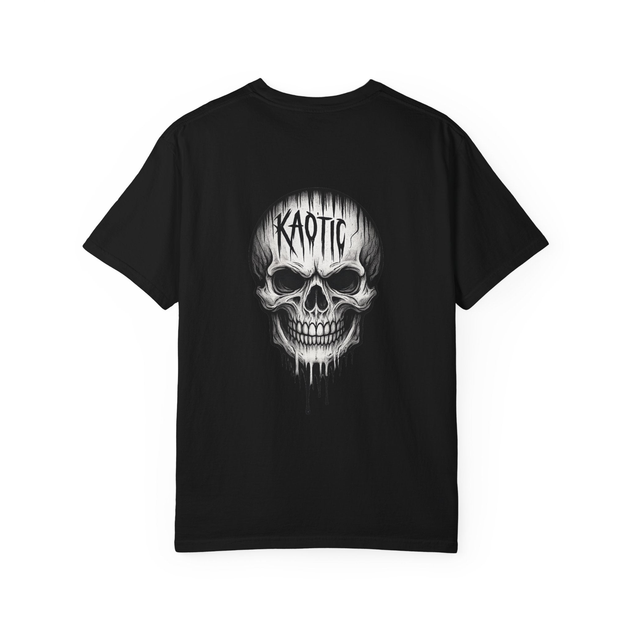 Kaotic Skull T-Shirt — Dripping Skull Graphic Tee