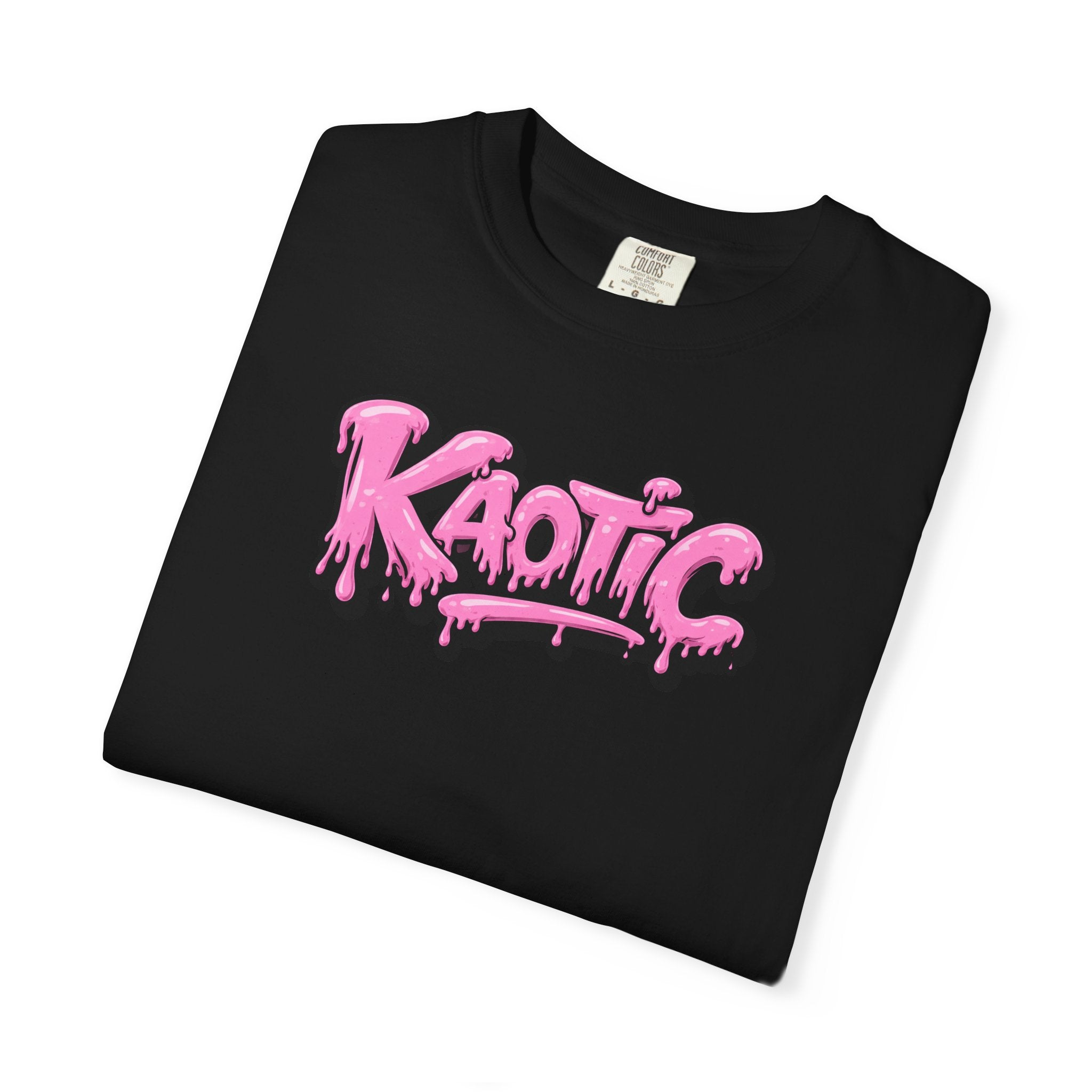 Kaotic Pink Drip Graphic T-Shirt