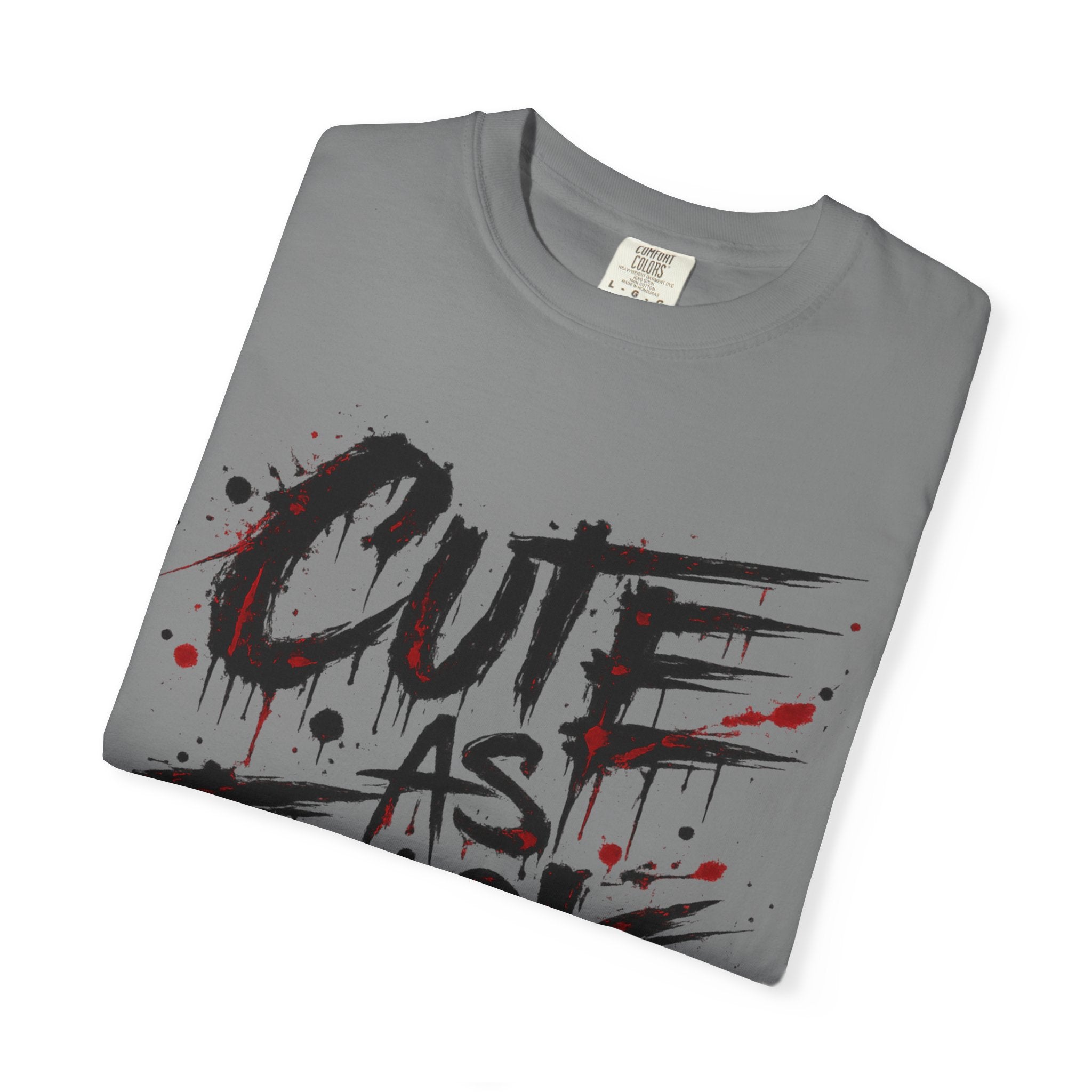 Cute as F*** Graphic T-Shirt — Edgy Drip Script Tee