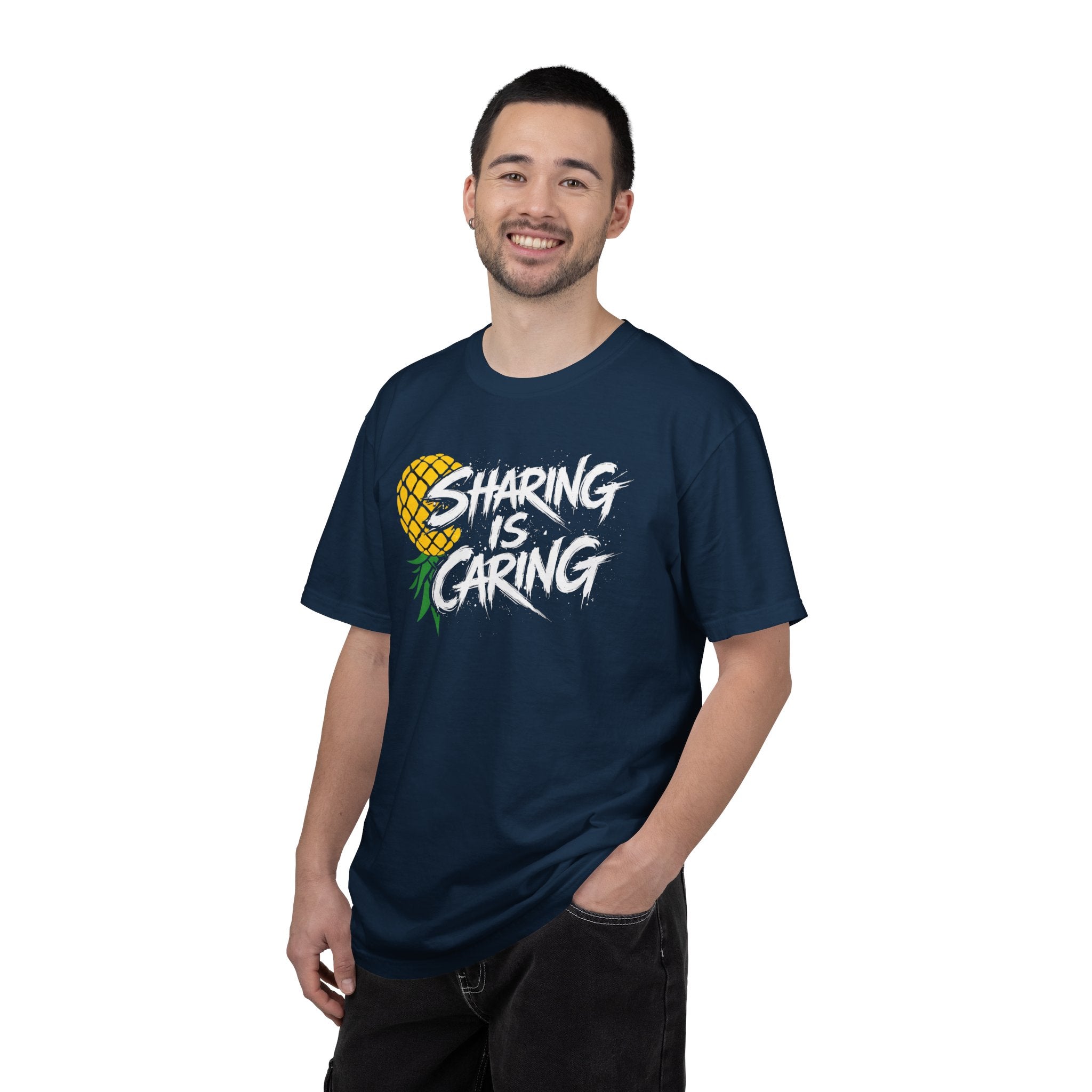 T-Shirt — "Sharing Is Caring" Pineapple Graphic Tee