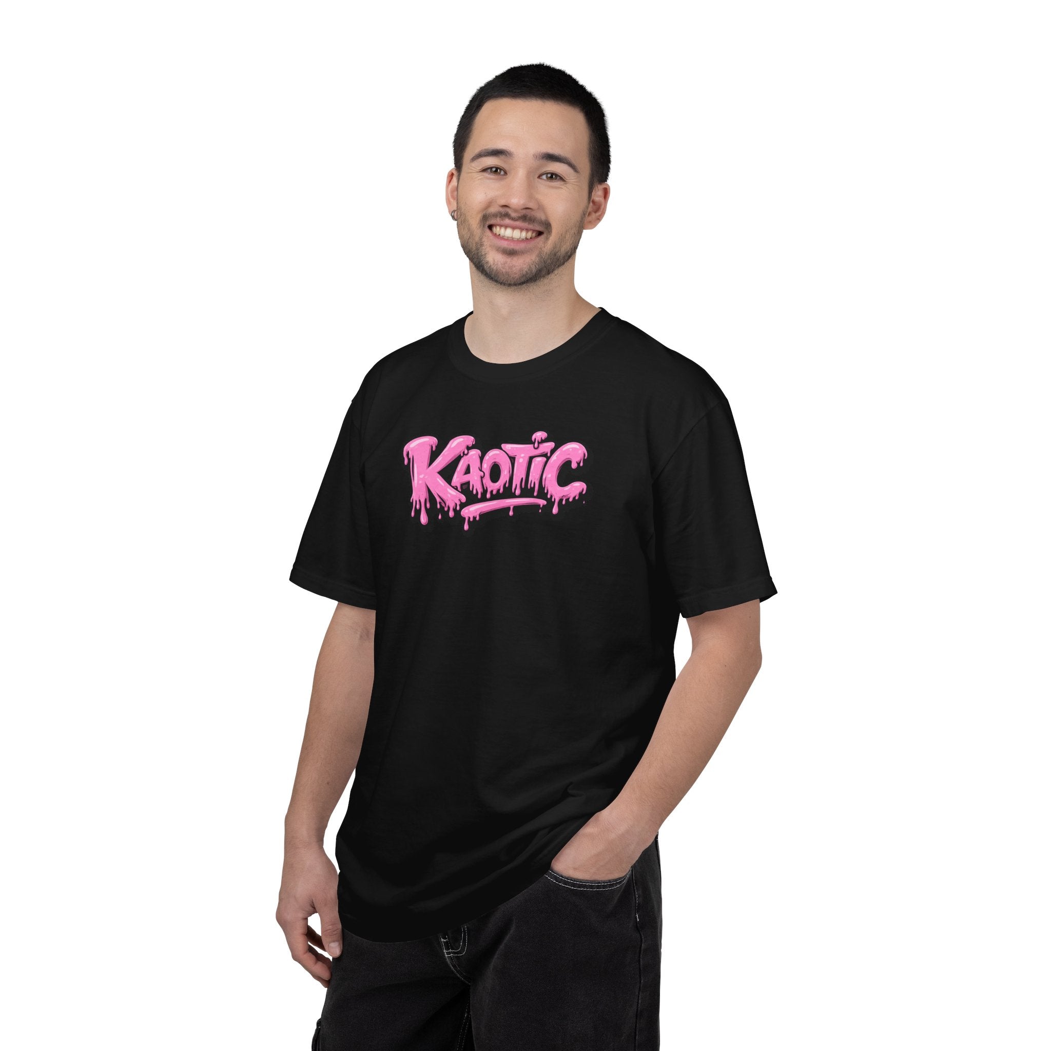 Kaotic Pink Drip Graphic T-Shirt