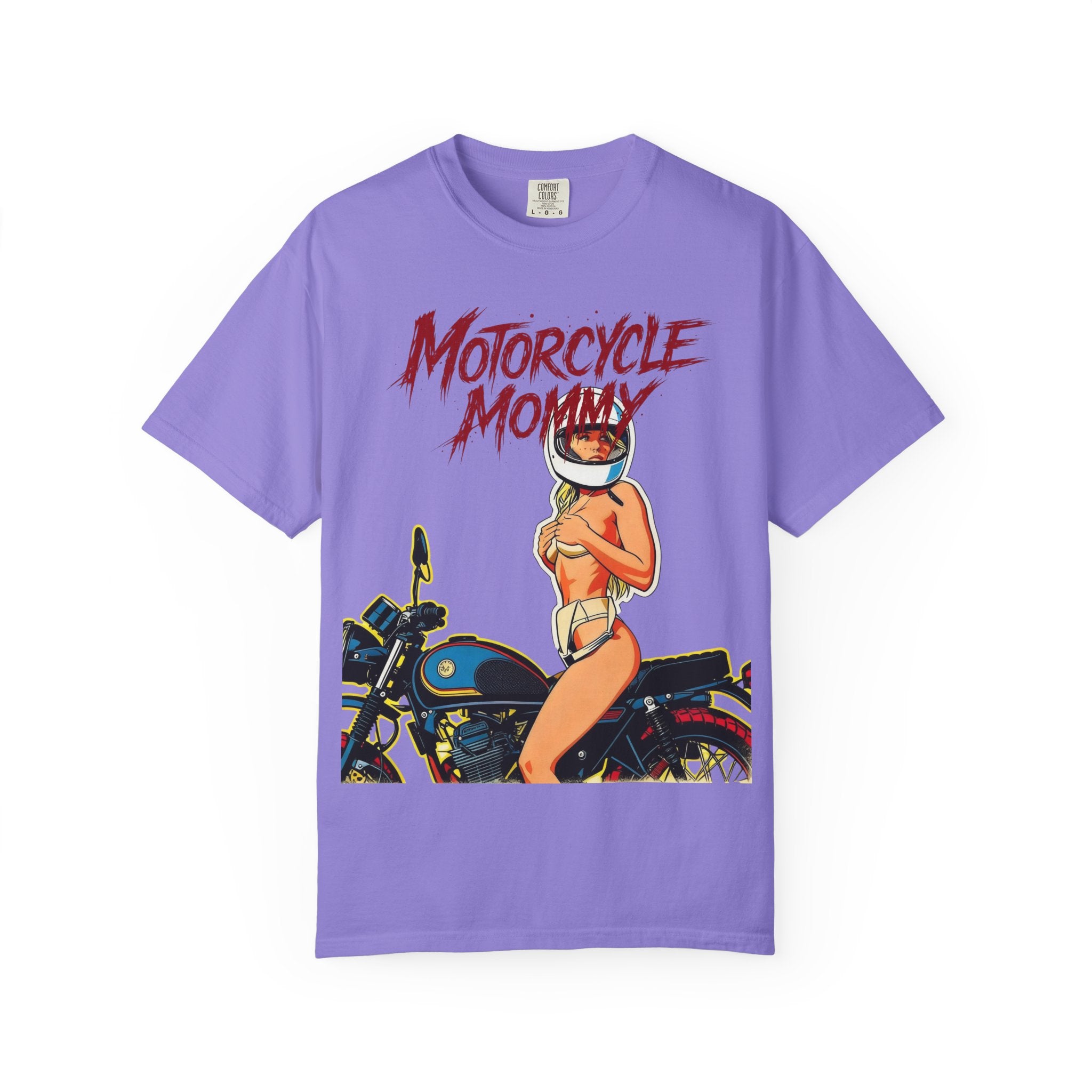Motorcycle Mommy T-Shirt — Retro Biker Pinup Tee for Moms