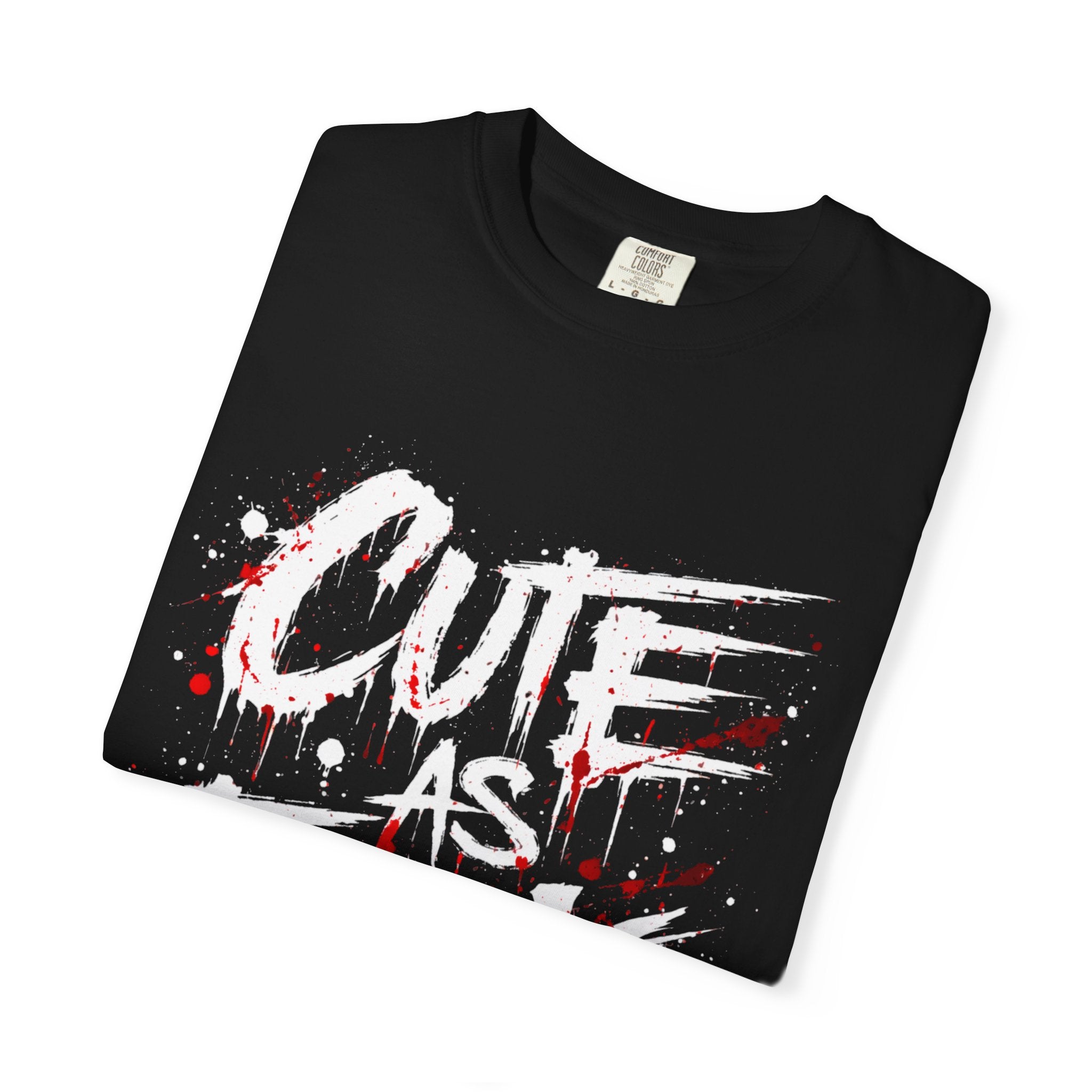 Cute as F*** Graphic T-Shirt — Edgy Drip Script Tee