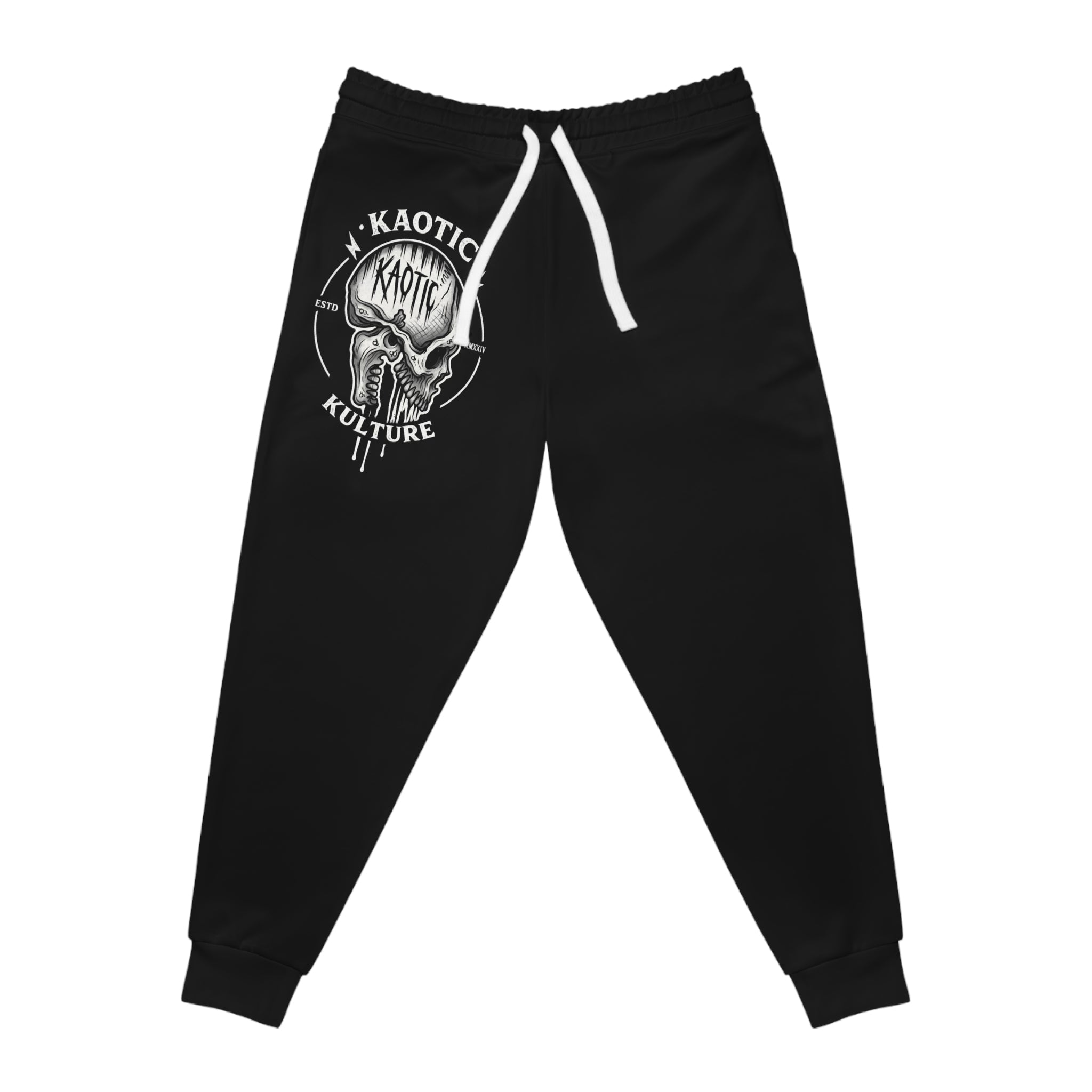 Kaotic Kulture Skull Joggers — Athletic Graphic Jogger Pants