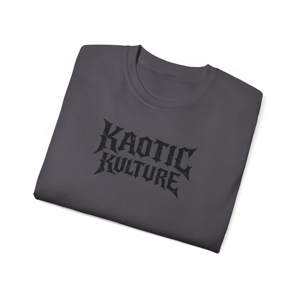 Khaotic Kulture Graphic Tee — Bold Metal-Inspired Logo Shirt