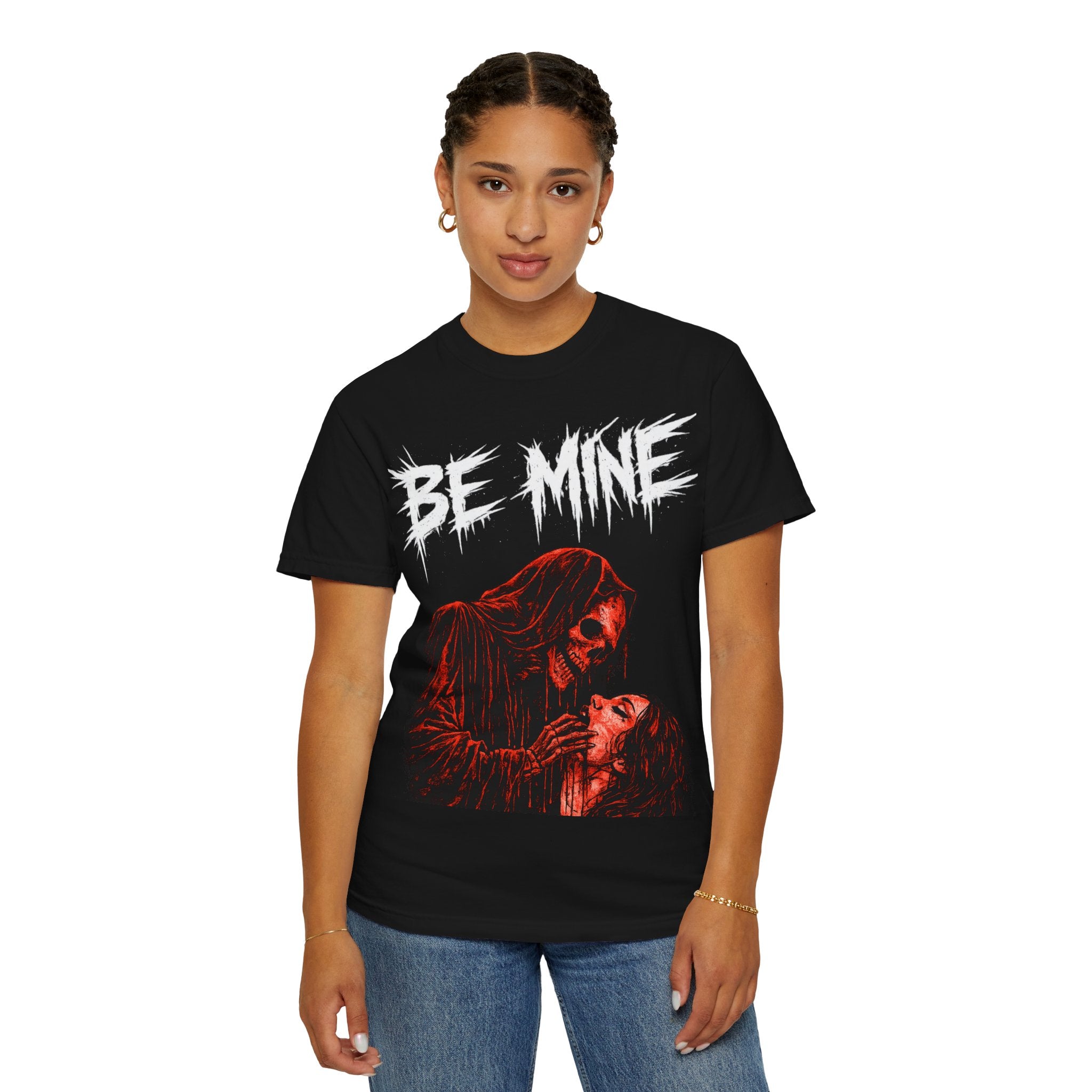 T-Shirt — 'Be Mine' Gothic Horror Couple Graphic Tee