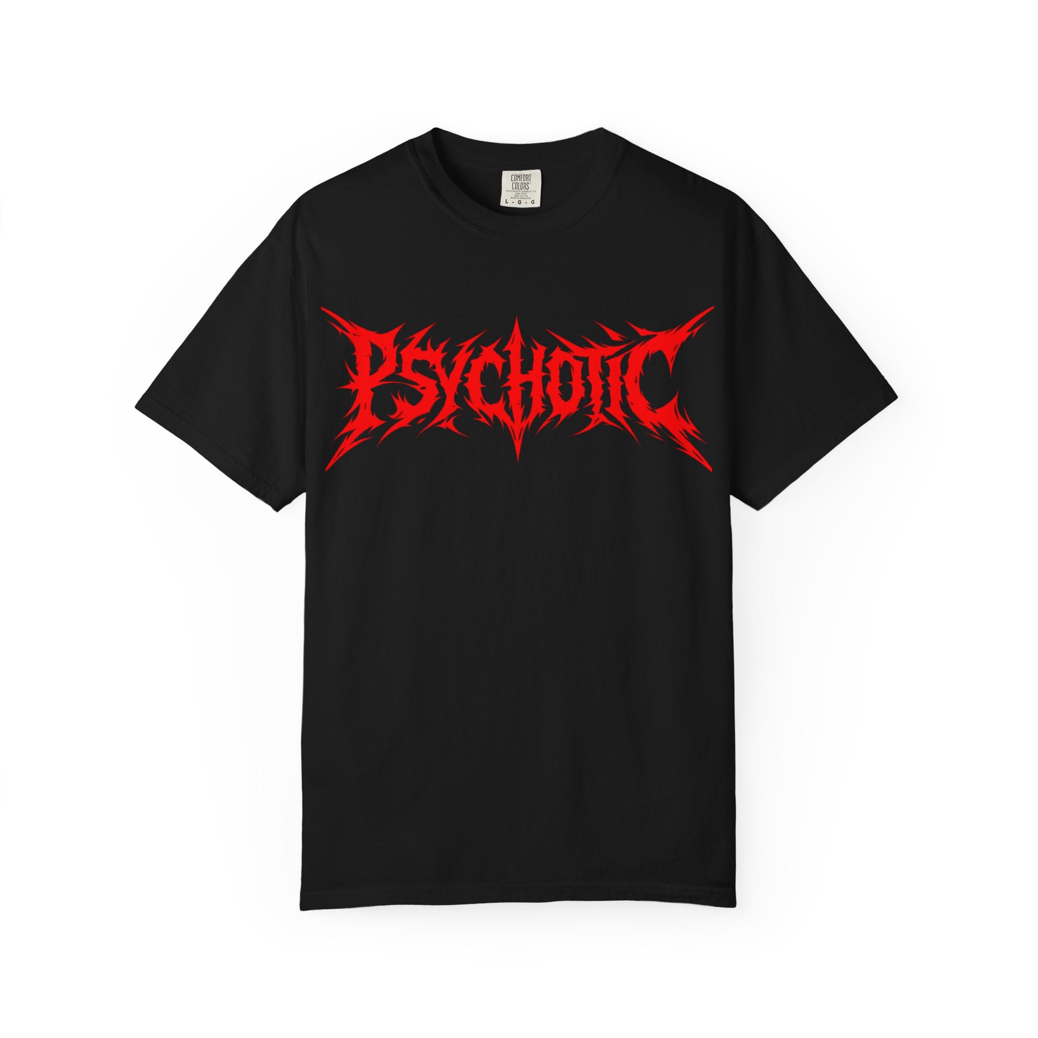 Psychotic Red Logo T-Shirt - Bold Metal Band Graphic Tee