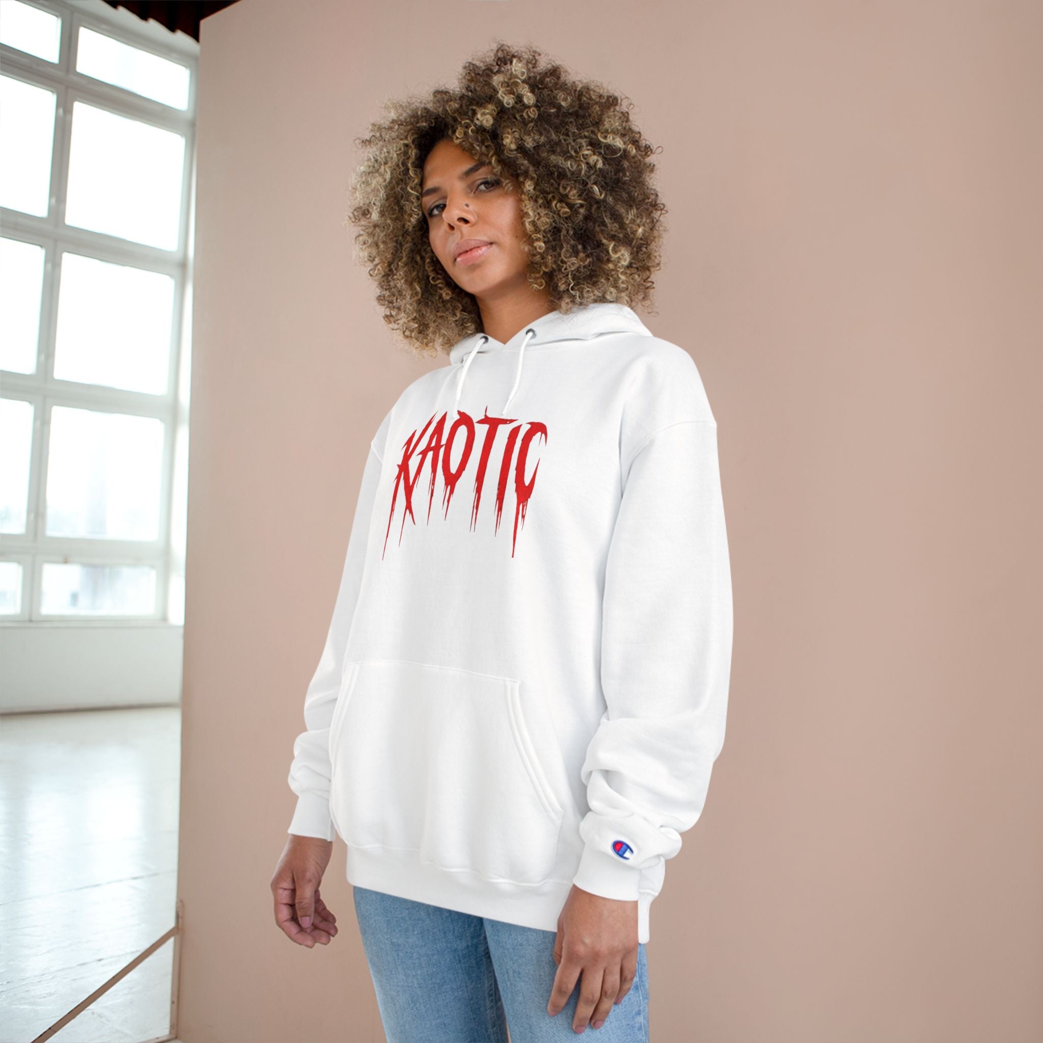 KAOTIC Graphic Hoodie — Red Drip Logo Streetwear