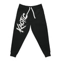 Athletic Joggers — Black ‘KAOTIC’ Graphic Track Pants