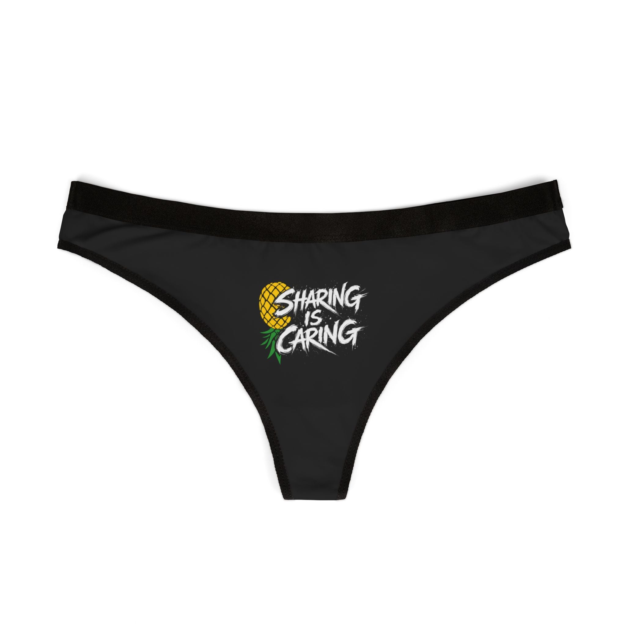 Thong — 'Sharing Is Caring' Pineapple Graphic Women's Thong