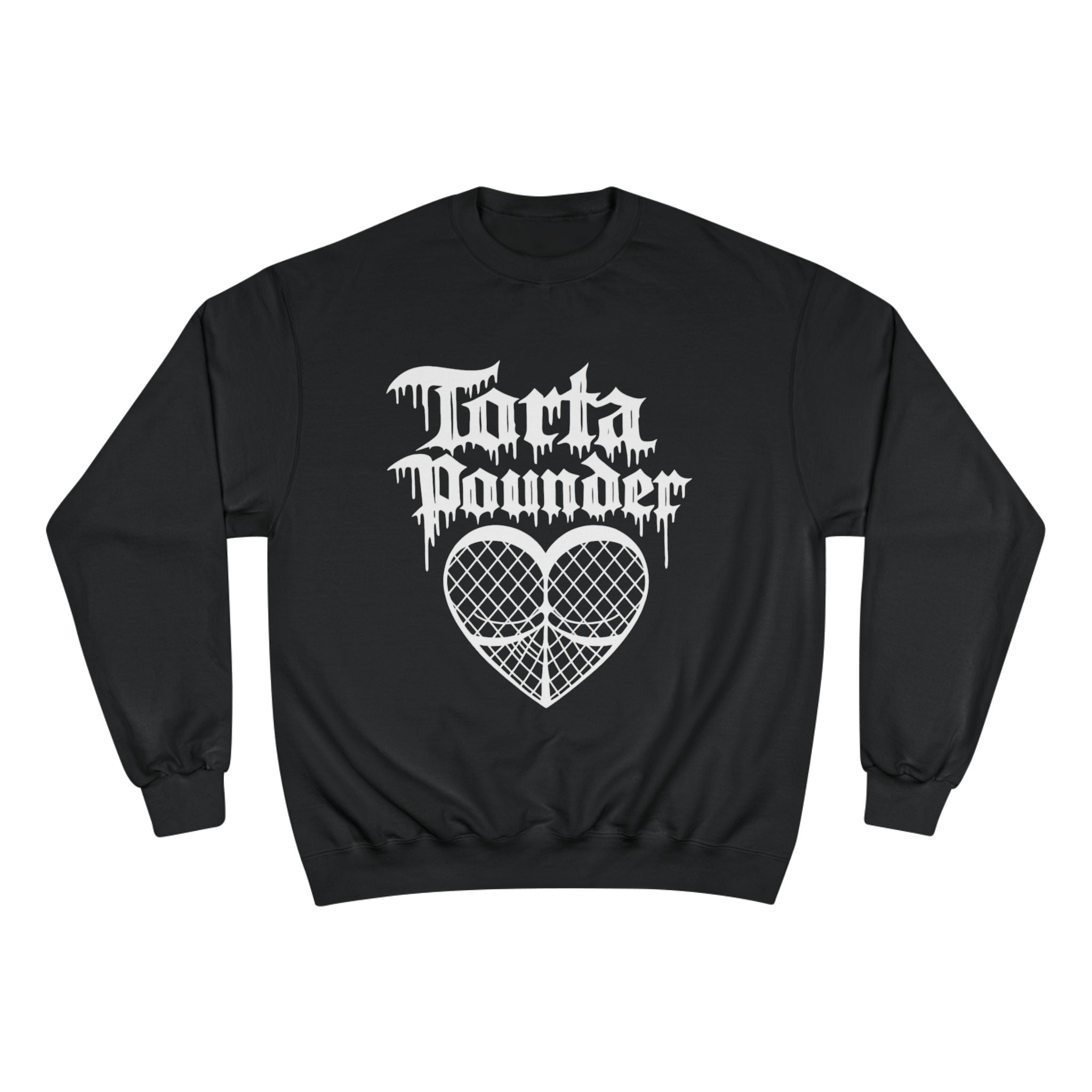 Torta Pounder Sweatshirt — Gothic Heart Graphic Champion Crewneck