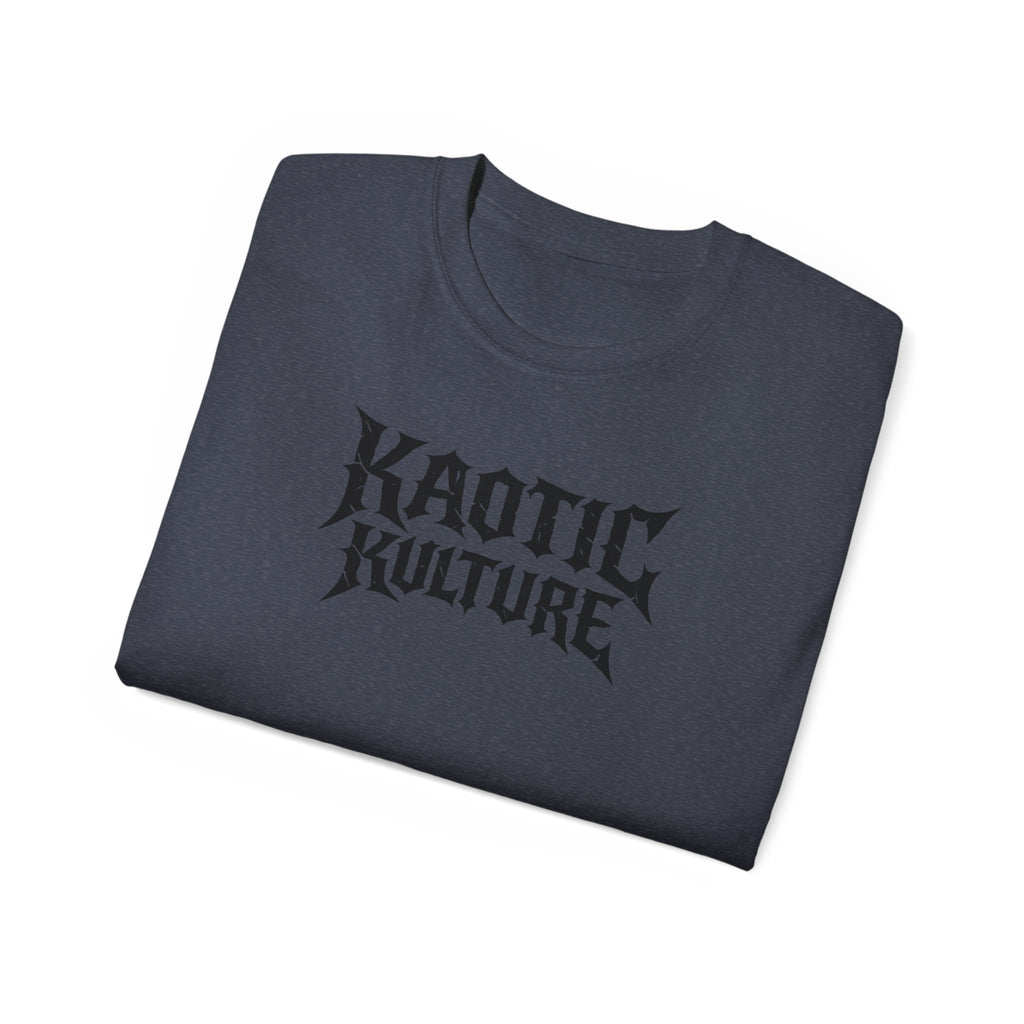 Khaotic Kulture Graphic Tee — Bold Metal-Inspired Logo Shirt