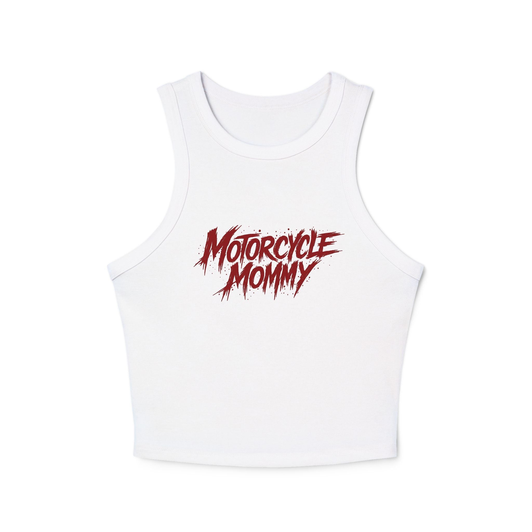 Motorcycle Mommy Racer Tank Top — Women's Biker Crop Tank