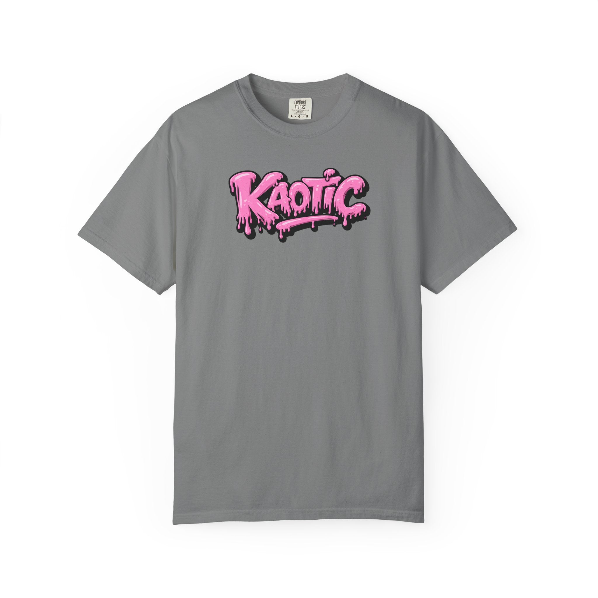 Kaotic Pink Drip Graphic T-Shirt