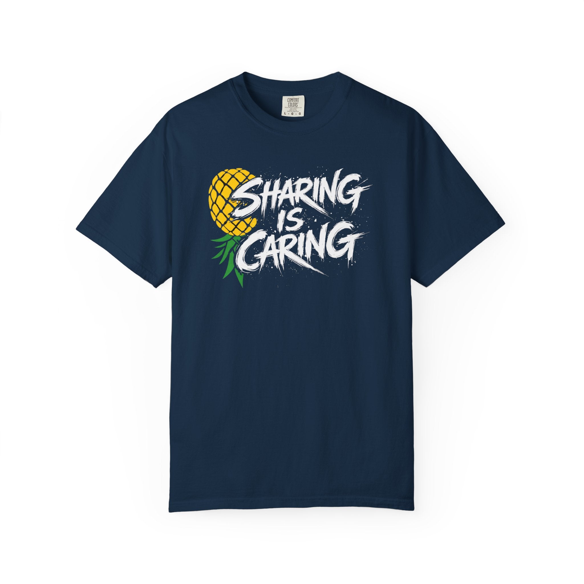 T-Shirt — "Sharing Is Caring" Pineapple Graphic Tee
