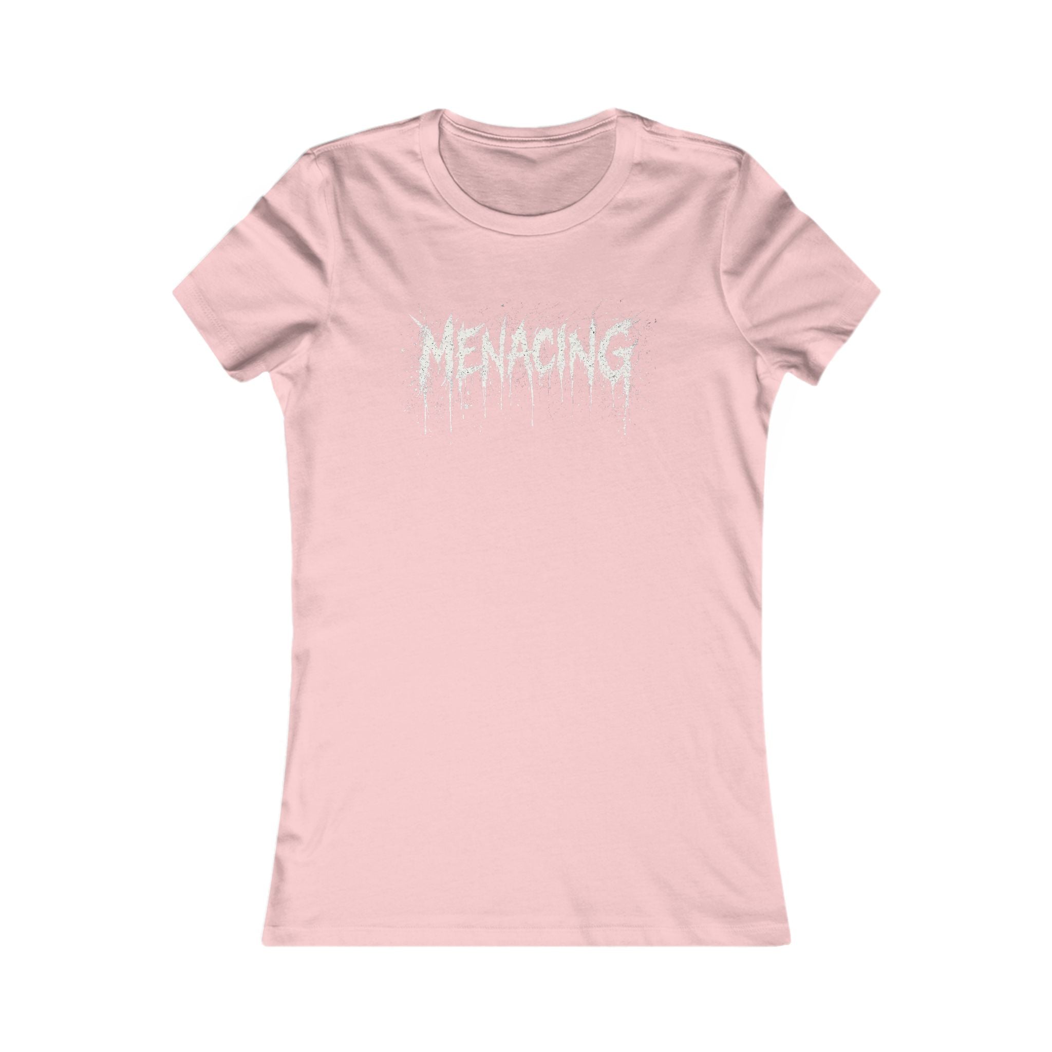 Menacing Graphic Tee — Women's Black Metal-Style Shirt