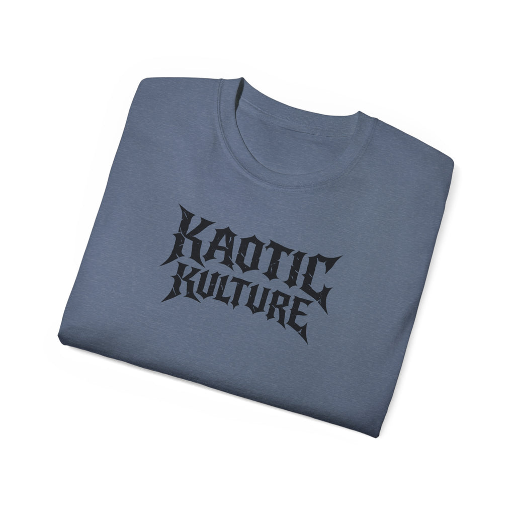 Khaotic Kulture Graphic Tee — Bold Metal-Inspired Logo Shirt