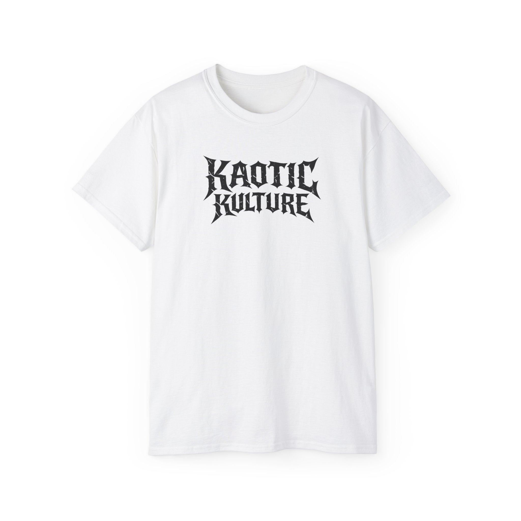 Khaotic Kulture Graphic Tee — Bold Metal-Inspired Logo Shirt