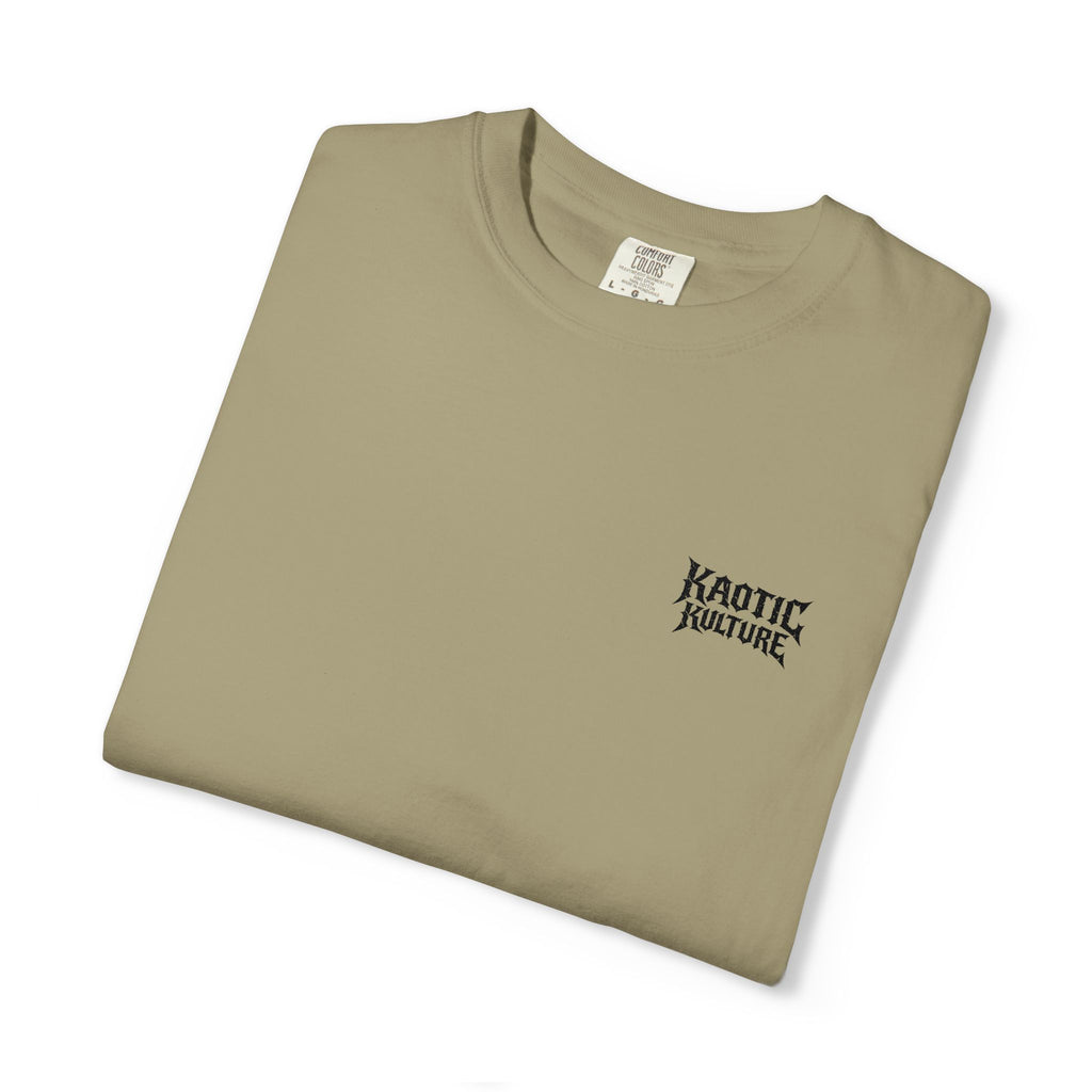 Kaotic Couture Logo T-Shirt — Minimal Chest Print, Casual Streetwear