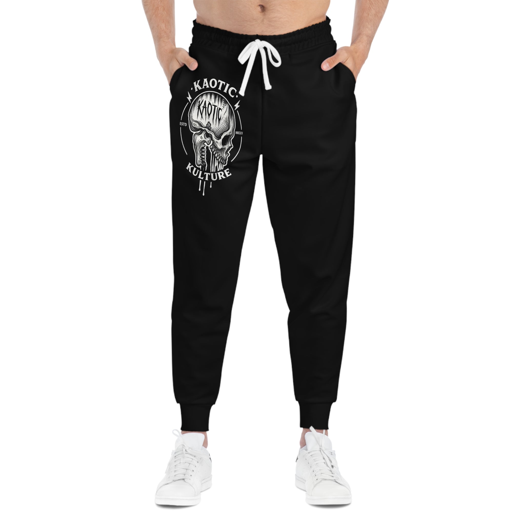 Kaotic Kulture Skull Joggers — Athletic Graphic Jogger Pants