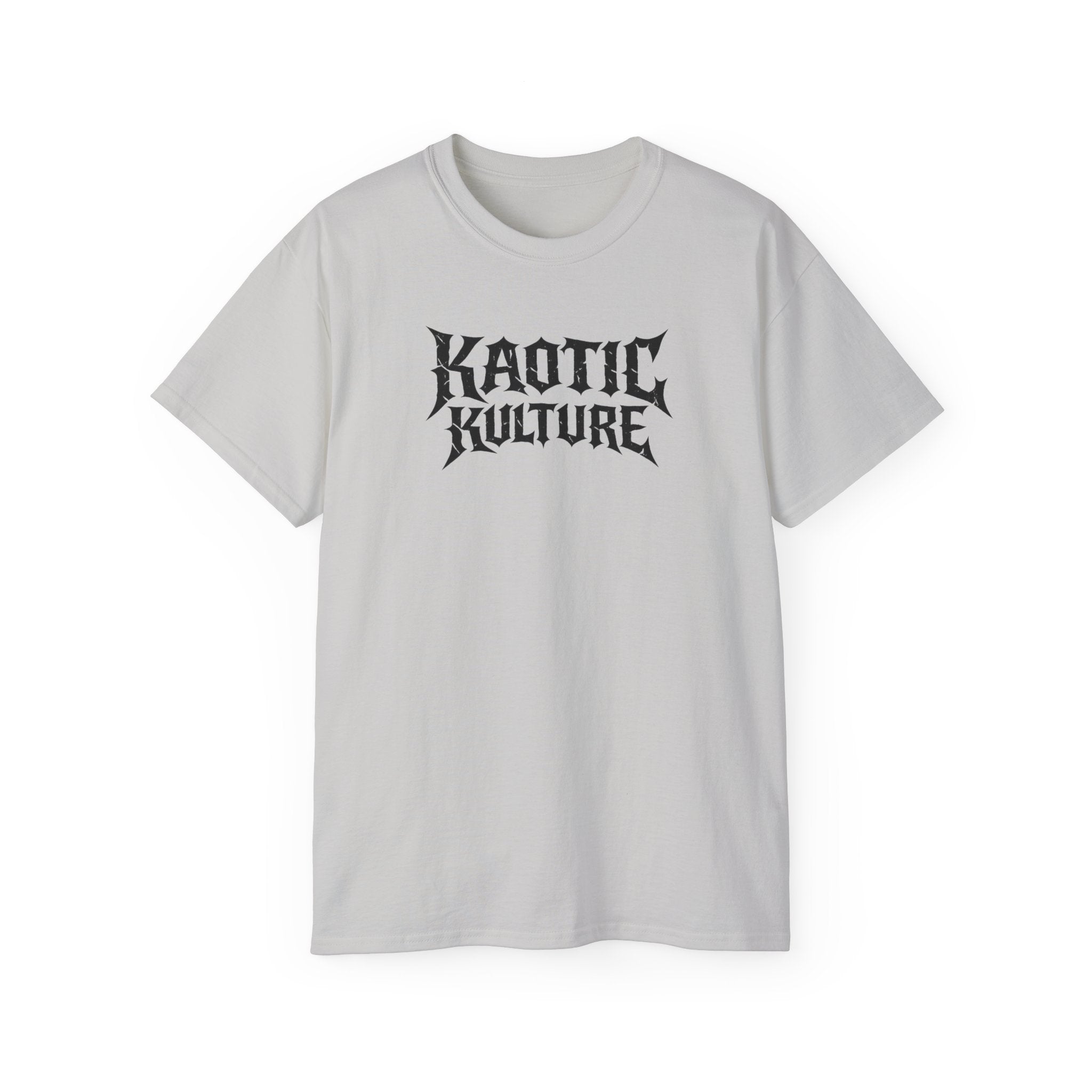 Khaotic Kulture Graphic Tee — Bold Metal-Inspired Logo Shirt