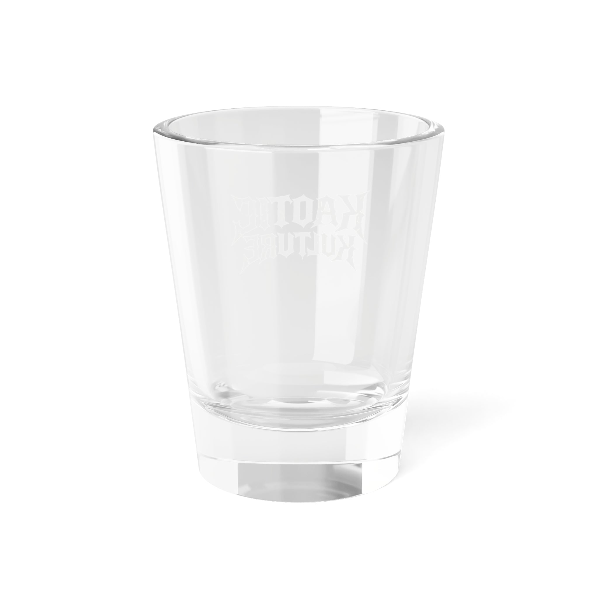 Kaotic Kulture Logo Shot Glass — 1.5 oz Clear Shooter
