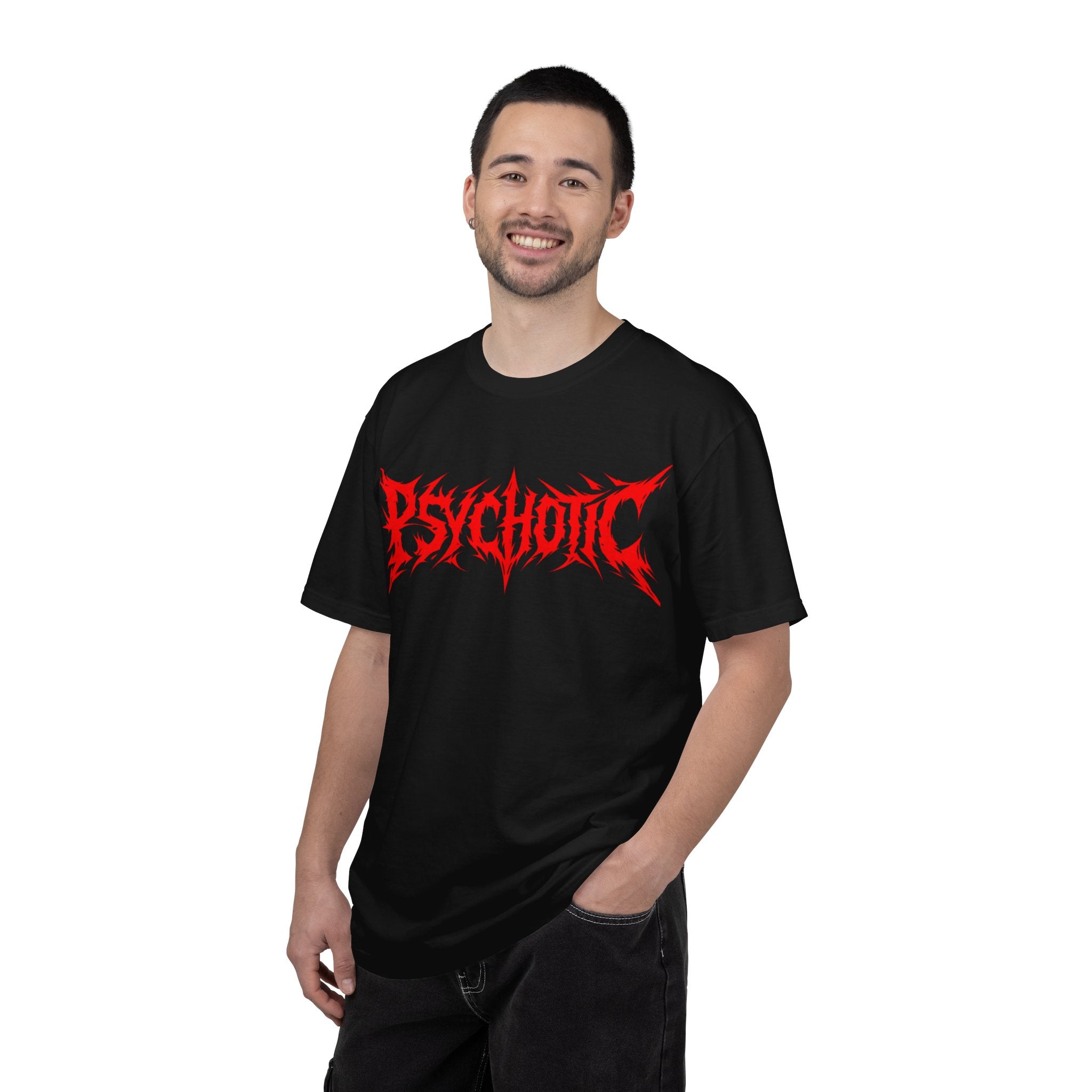 Psychotic Red Logo T-Shirt - Bold Metal Band Graphic Tee