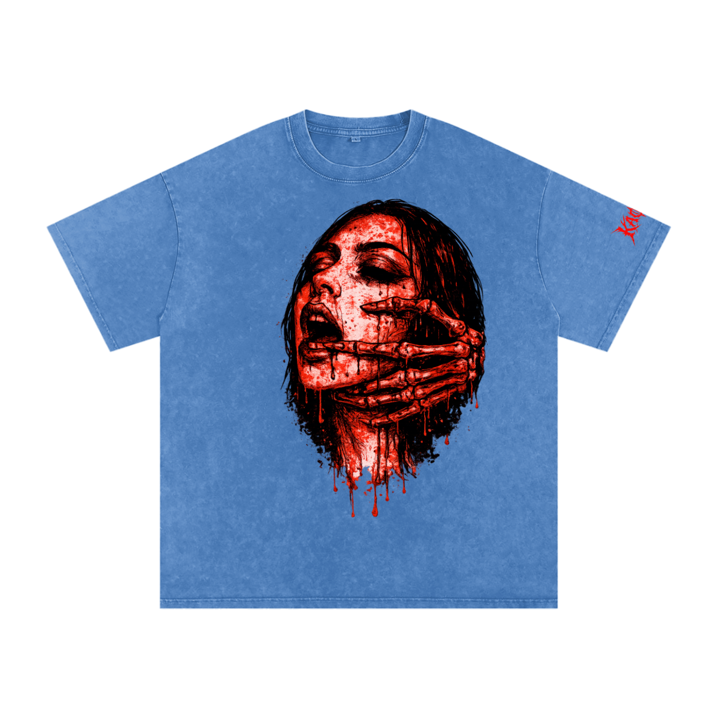 Snow Washed Oversized Cotton T-Shirt