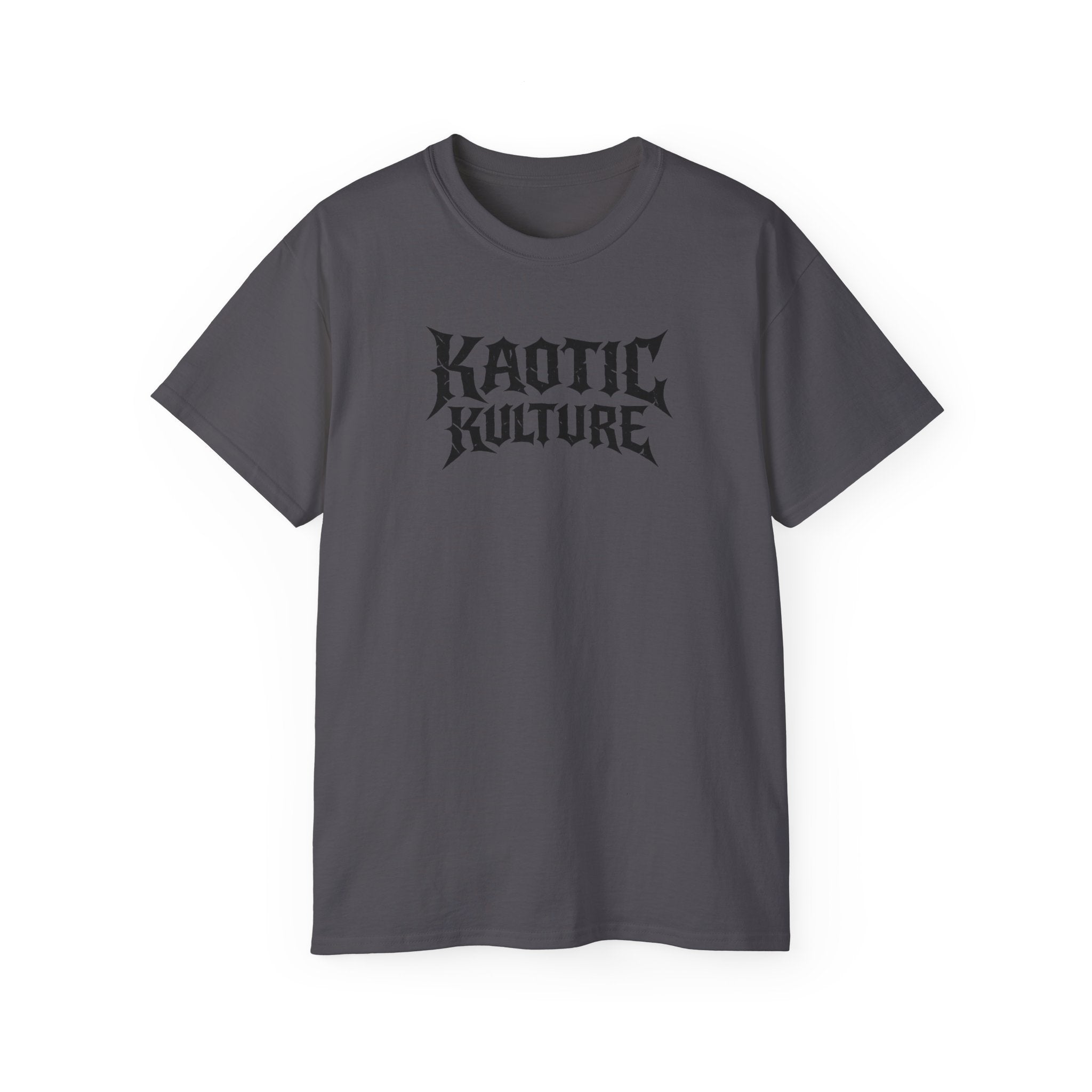 Khaotic Kulture Graphic Tee — Bold Metal-Inspired Logo Shirt
