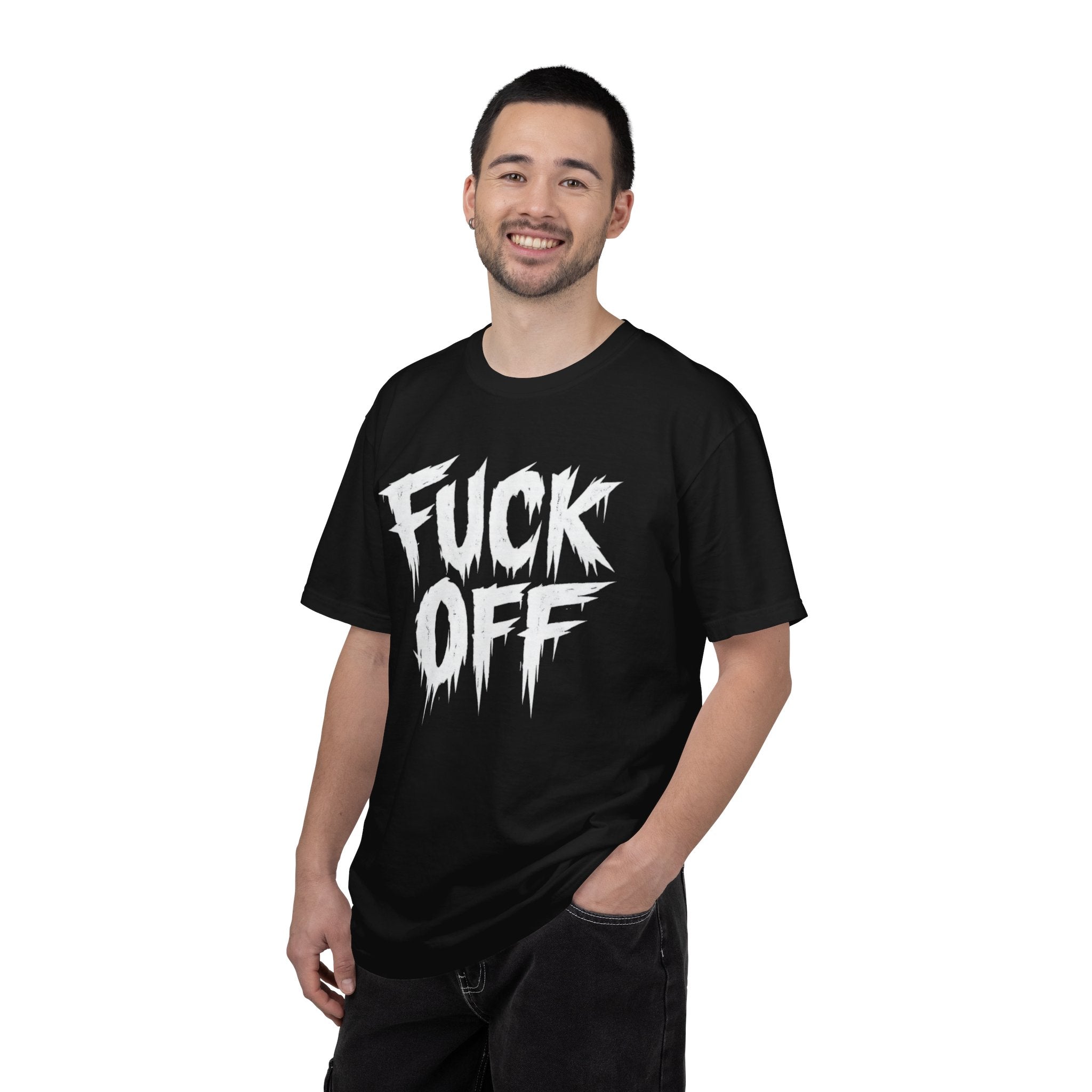 F*ck Off Graphic Tee — Bold Drip Lettering Statement T-Shirt