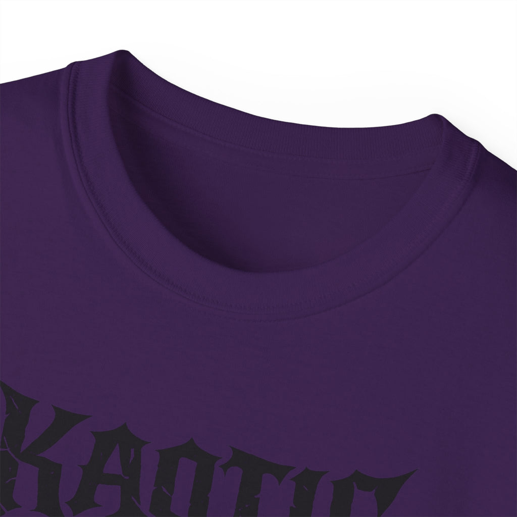 Khaotic Kulture Graphic Tee — Bold Metal-Inspired Logo Shirt