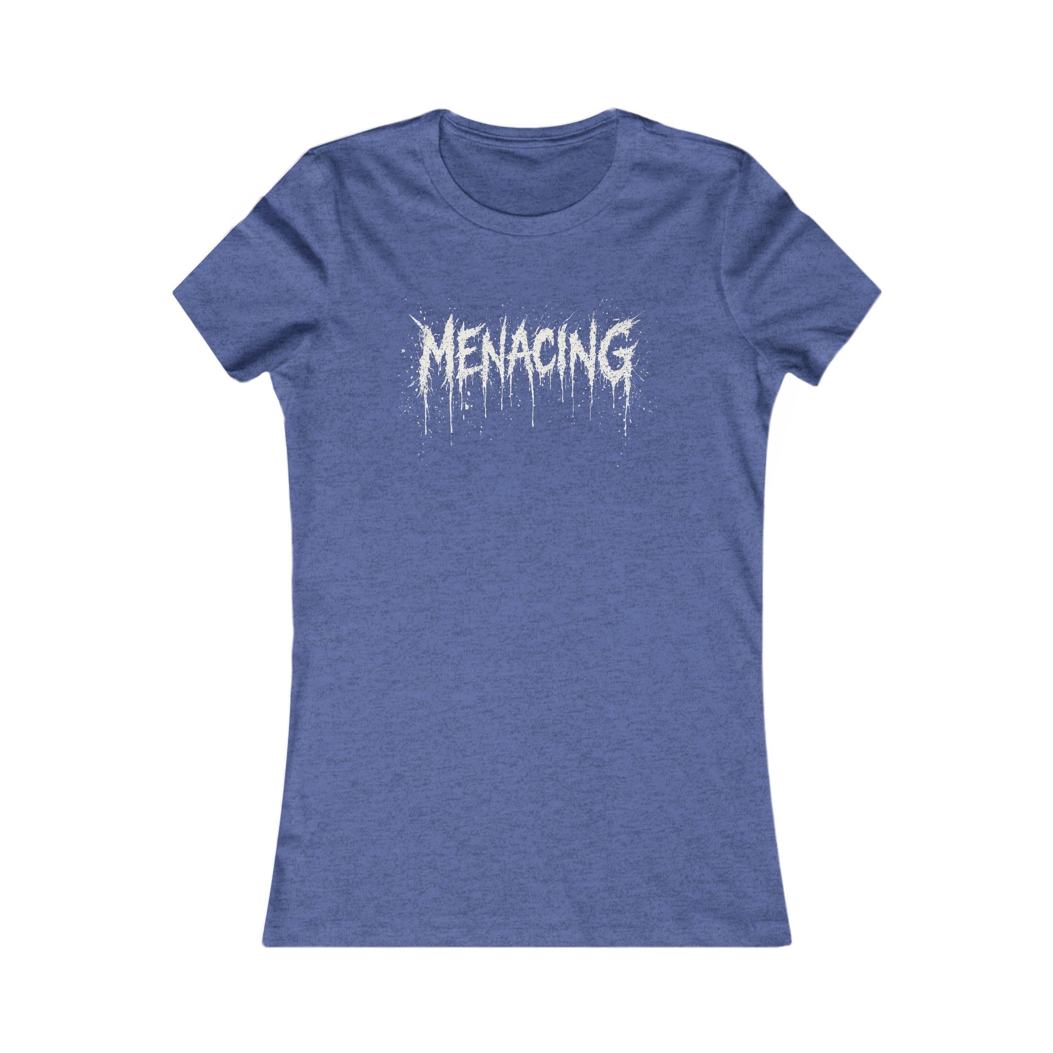 Menacing Graphic Tee — Women's Black Metal-Style Shirt