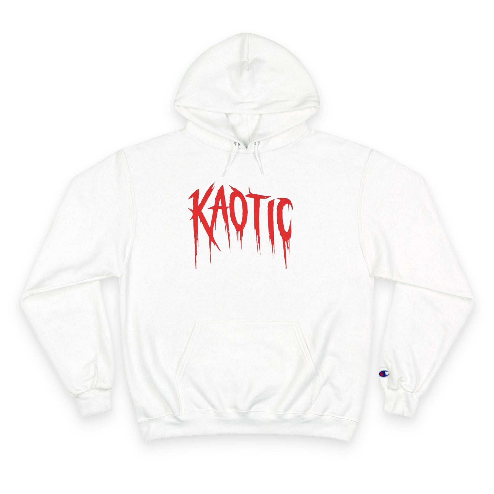 KAOTIC Graphic Hoodie — Red Drip Logo Streetwear