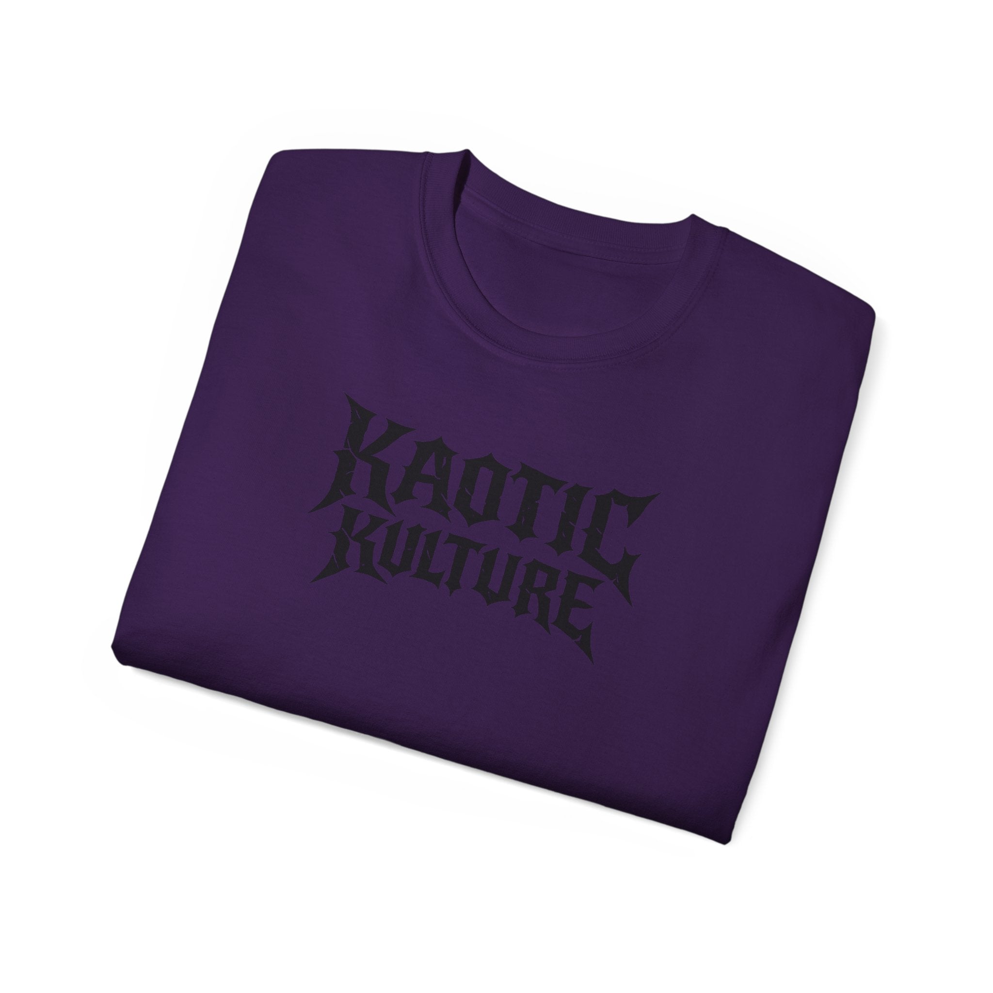 Khaotic Kulture Graphic Tee — Bold Metal-Inspired Logo Shirt