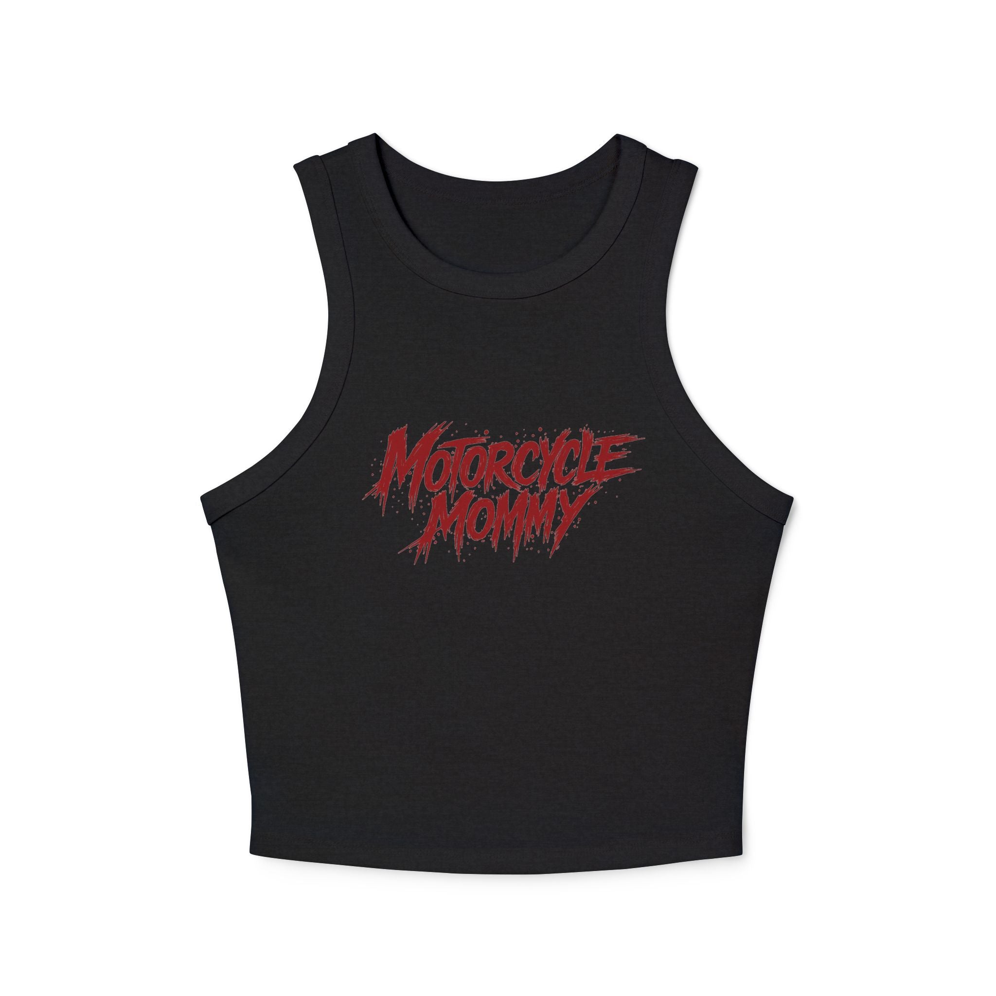 Motorcycle Mommy Racer Tank Top — Women's Biker Crop Tank