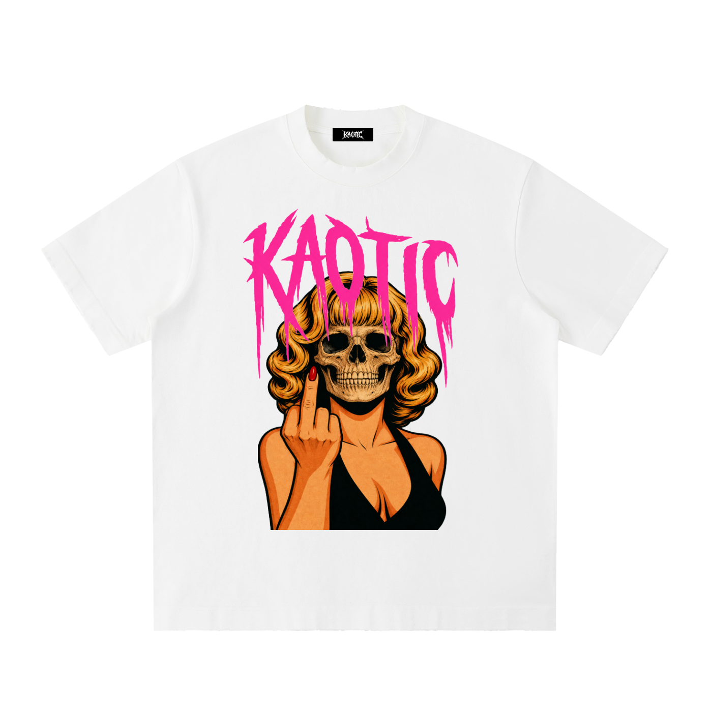 KAOTIC BLONDE SKULL T-SHIRT