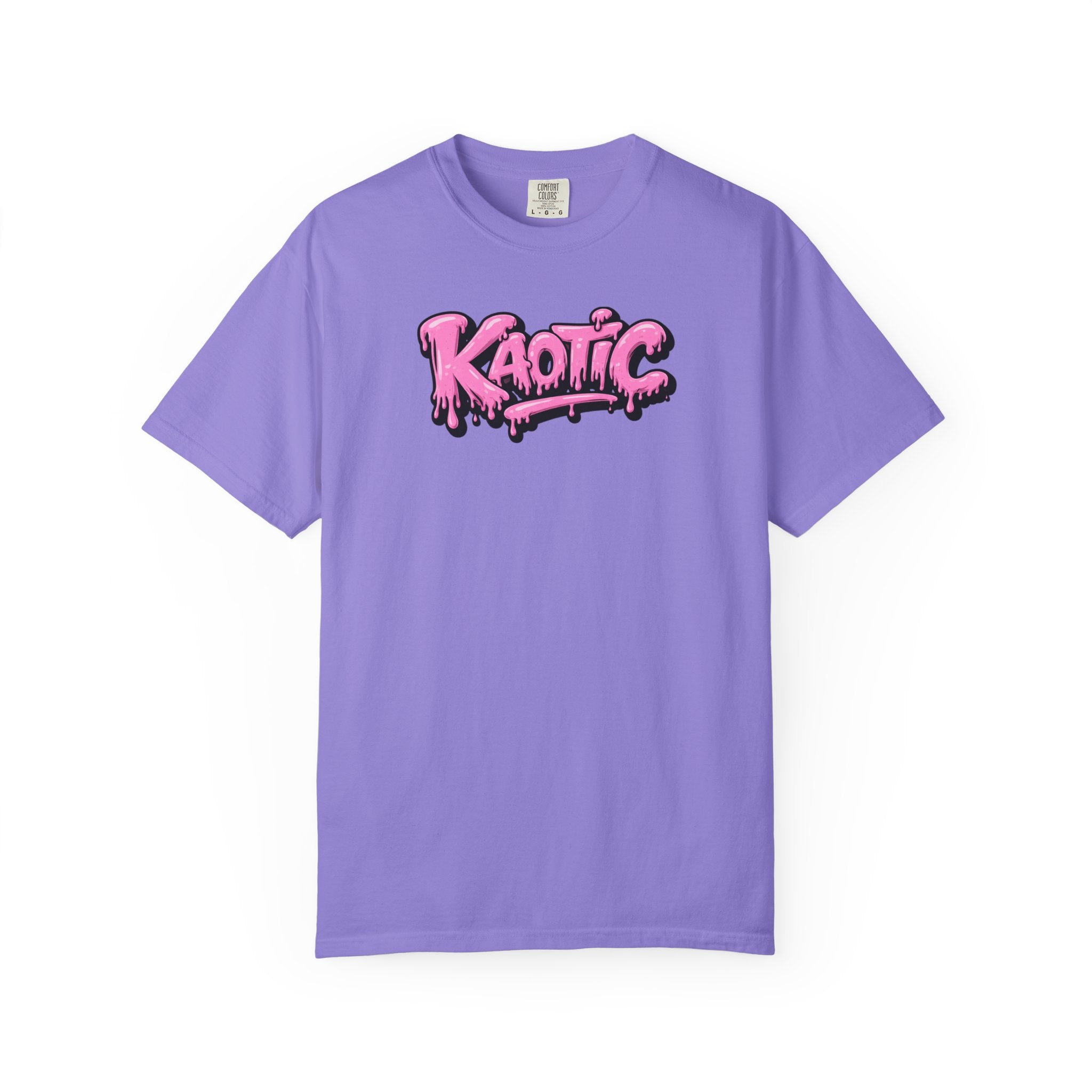 Kaotic Pink Drip Graphic T-Shirt