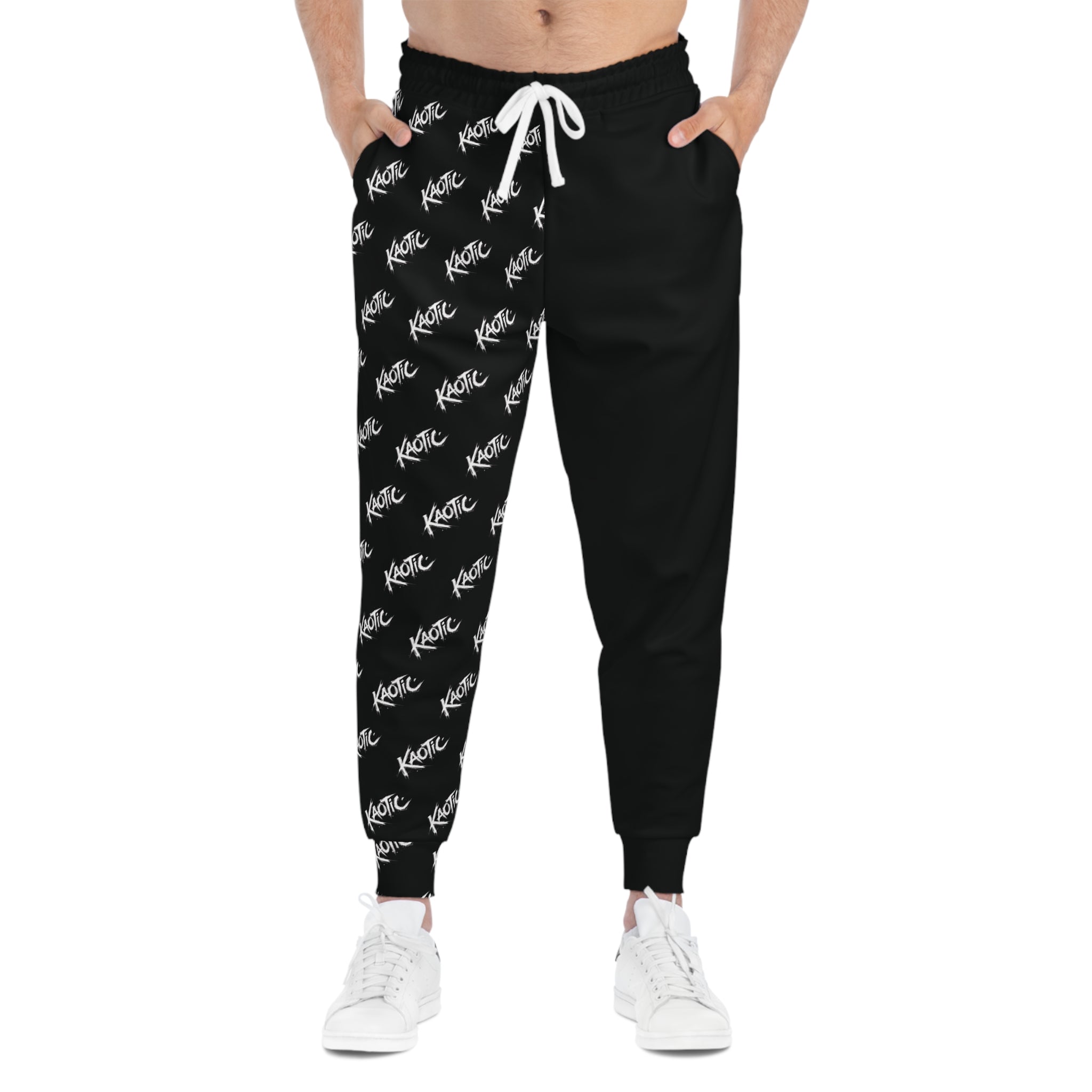 Kaotic Logo Joggers — Black Athletic Streetwear Sweatpants