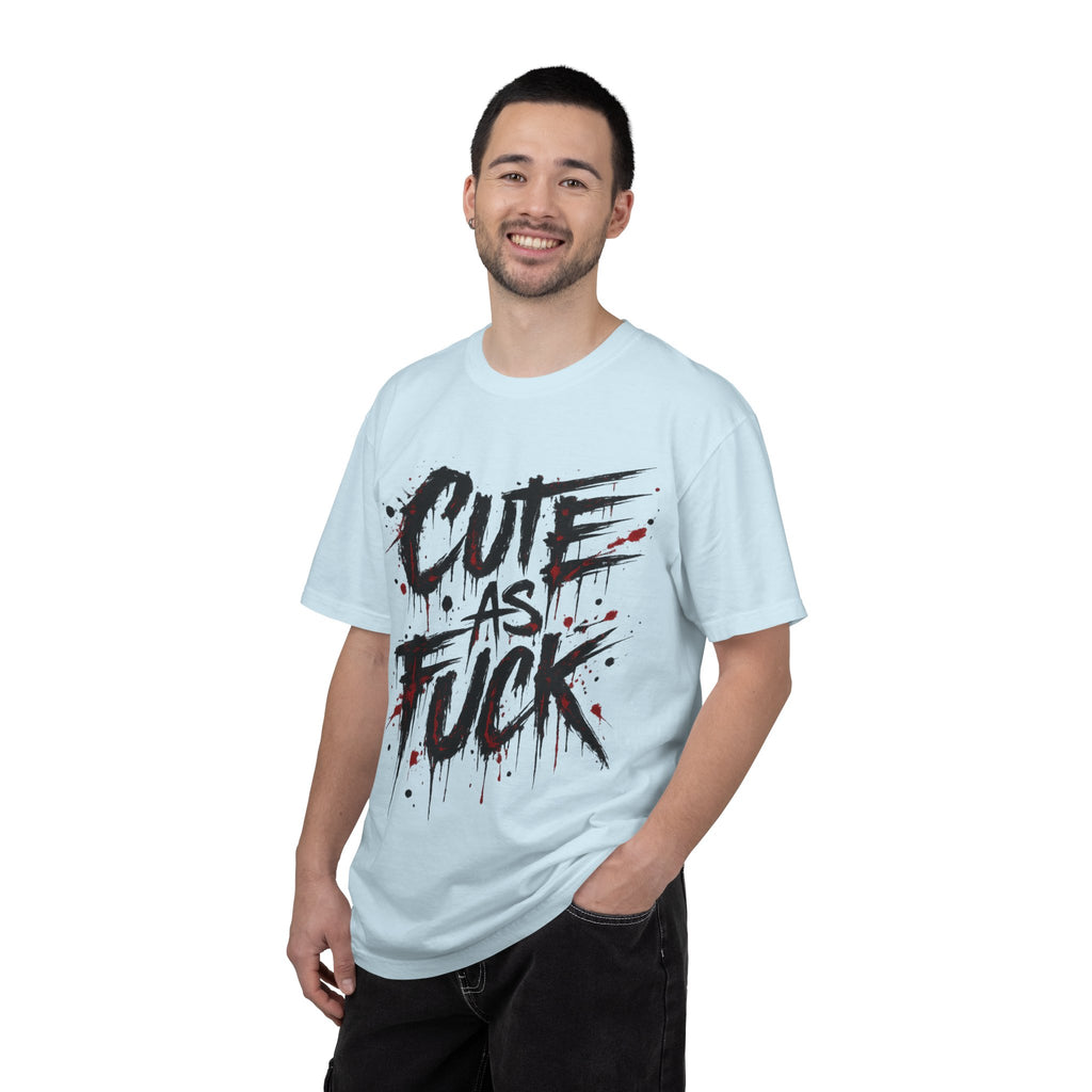 Cute as F*** Graphic T-Shirt — Edgy Drip Script Tee