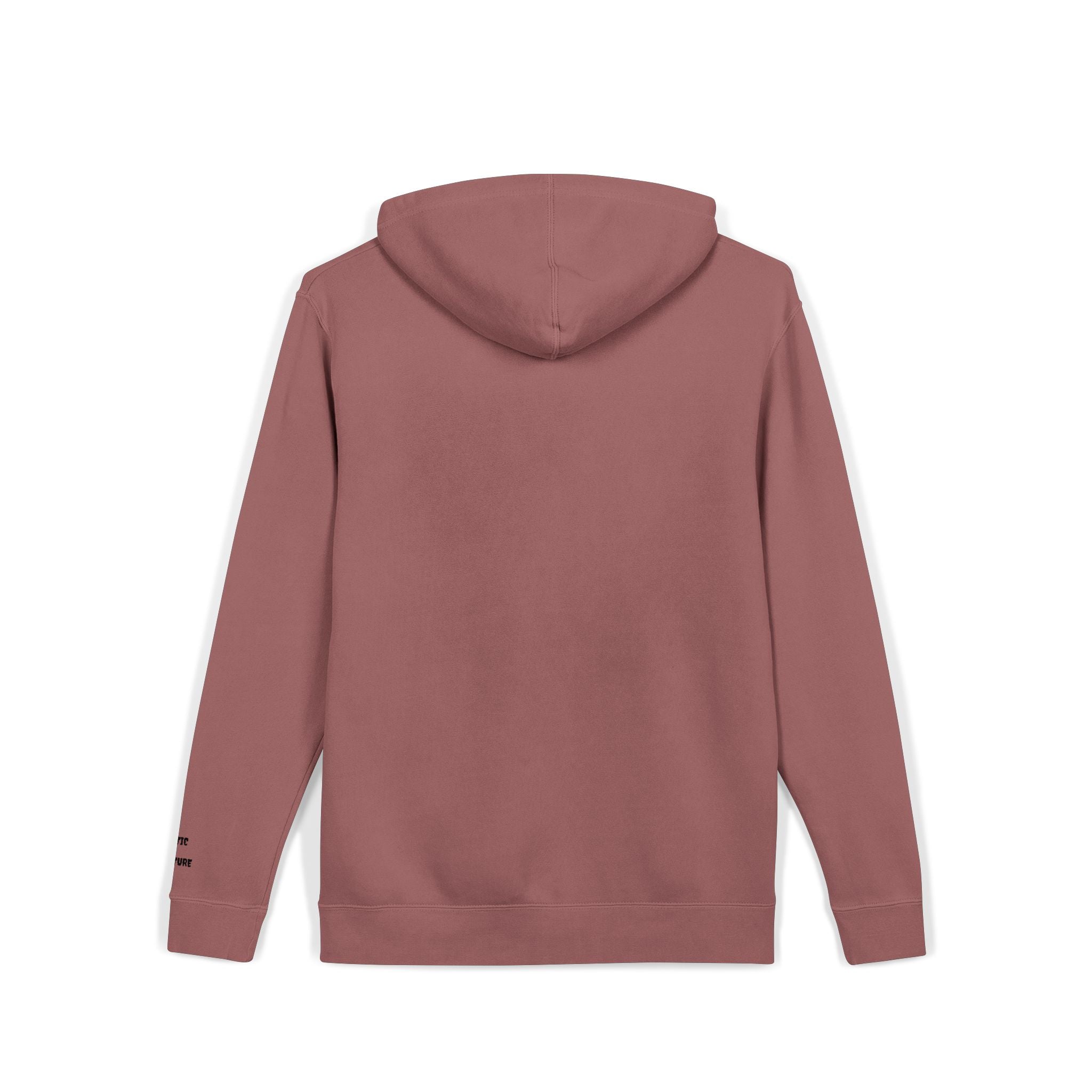 Minimal 'Koustic Nature' Pigment-Dyed Hoodie – Soft Vintage Blue