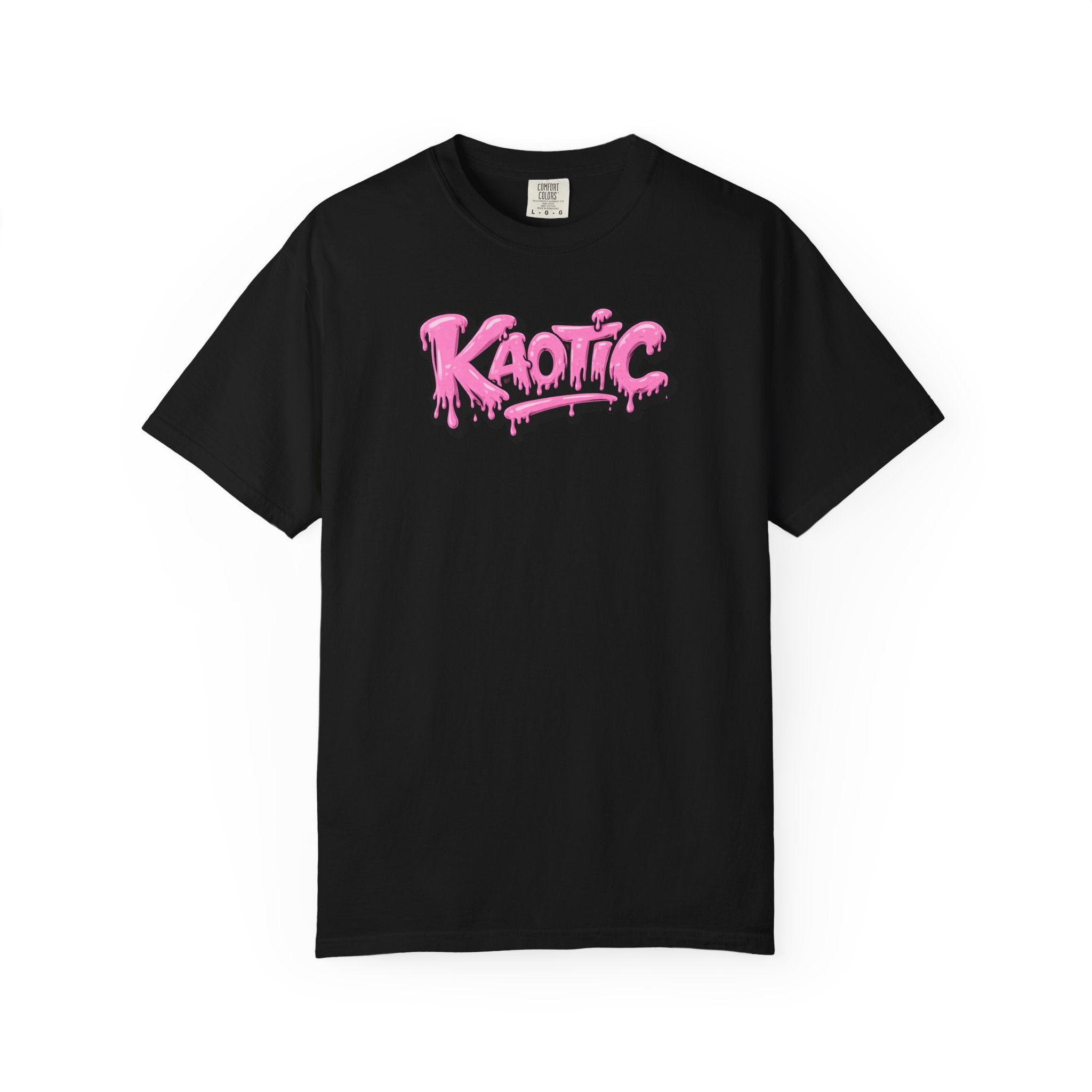 Kaotic Pink Drip Graphic T-Shirt