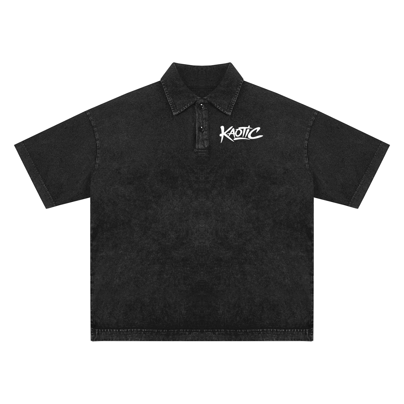 Heavyweight Snow-Washed Polo T-Shirt