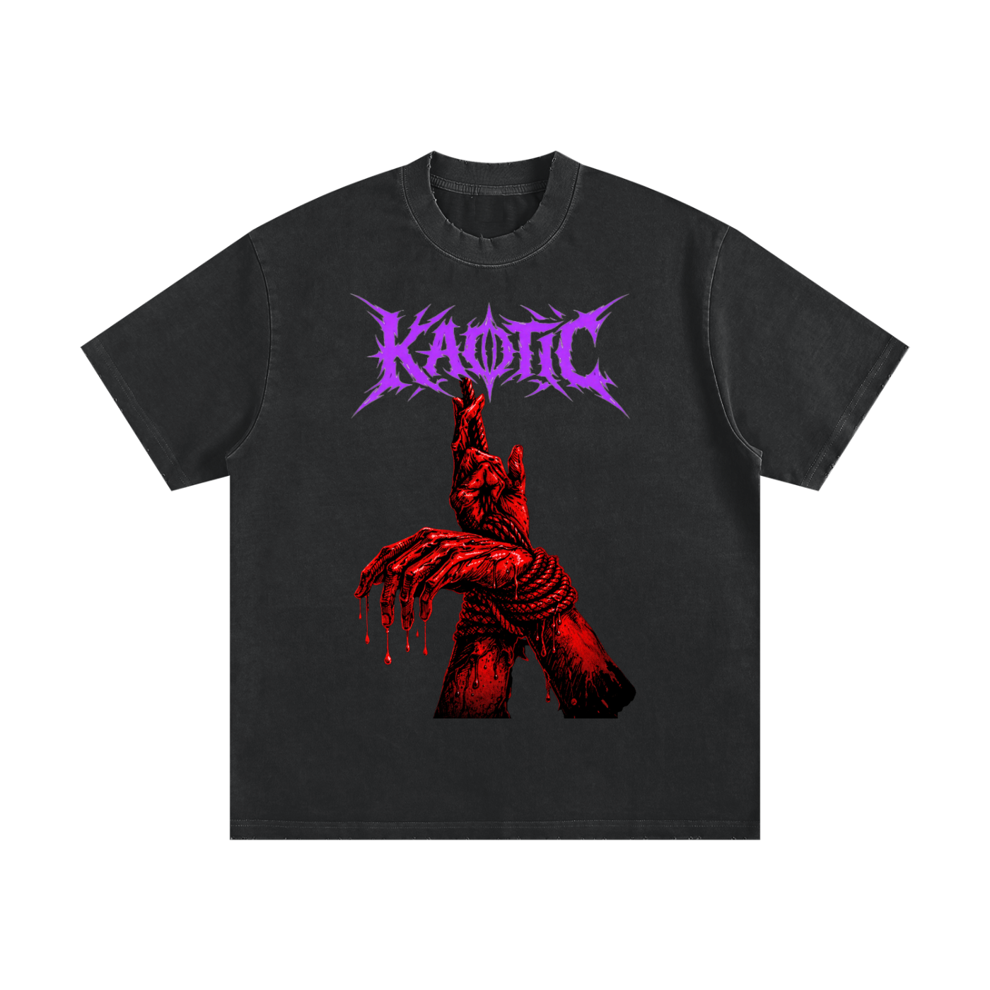 Heavyweight Vintage Washed Frayed T-Shirt