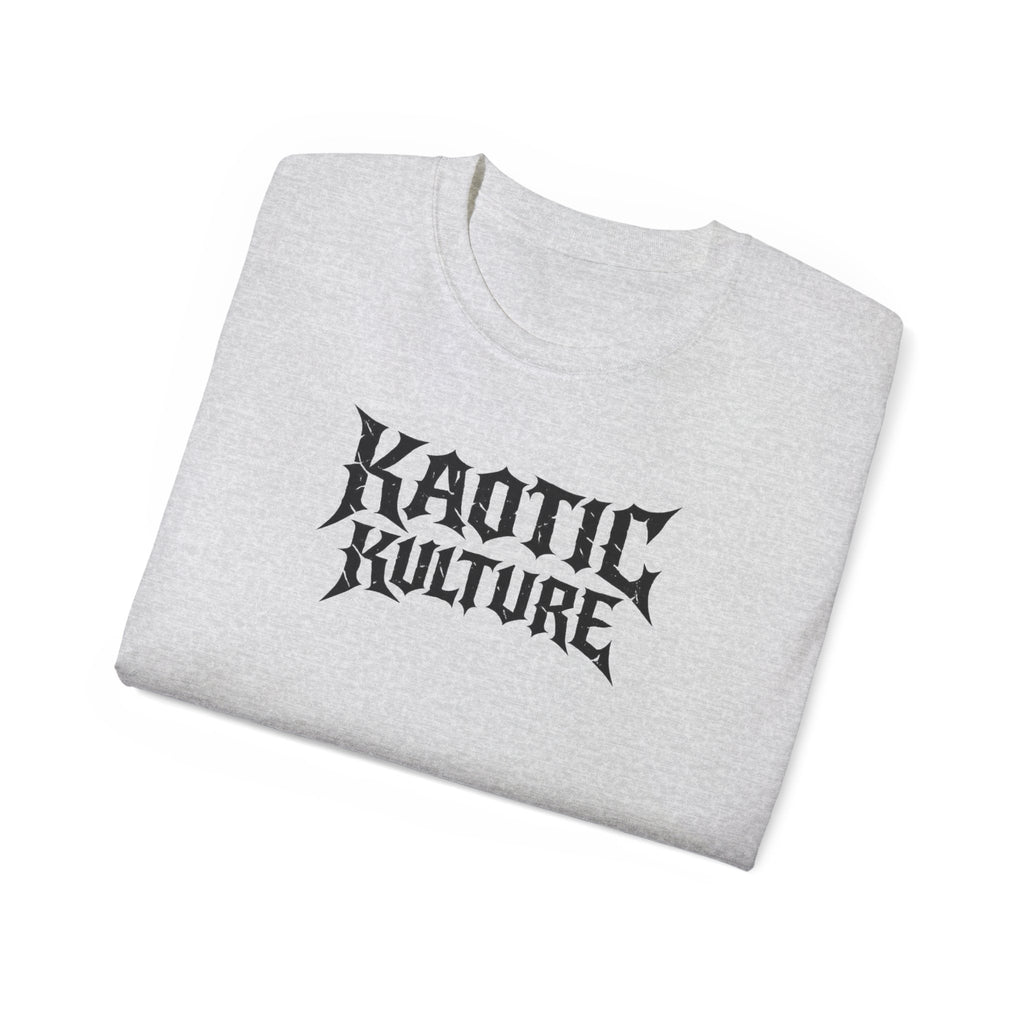 Khaotic Kulture Graphic Tee — Bold Metal-Inspired Logo Shirt