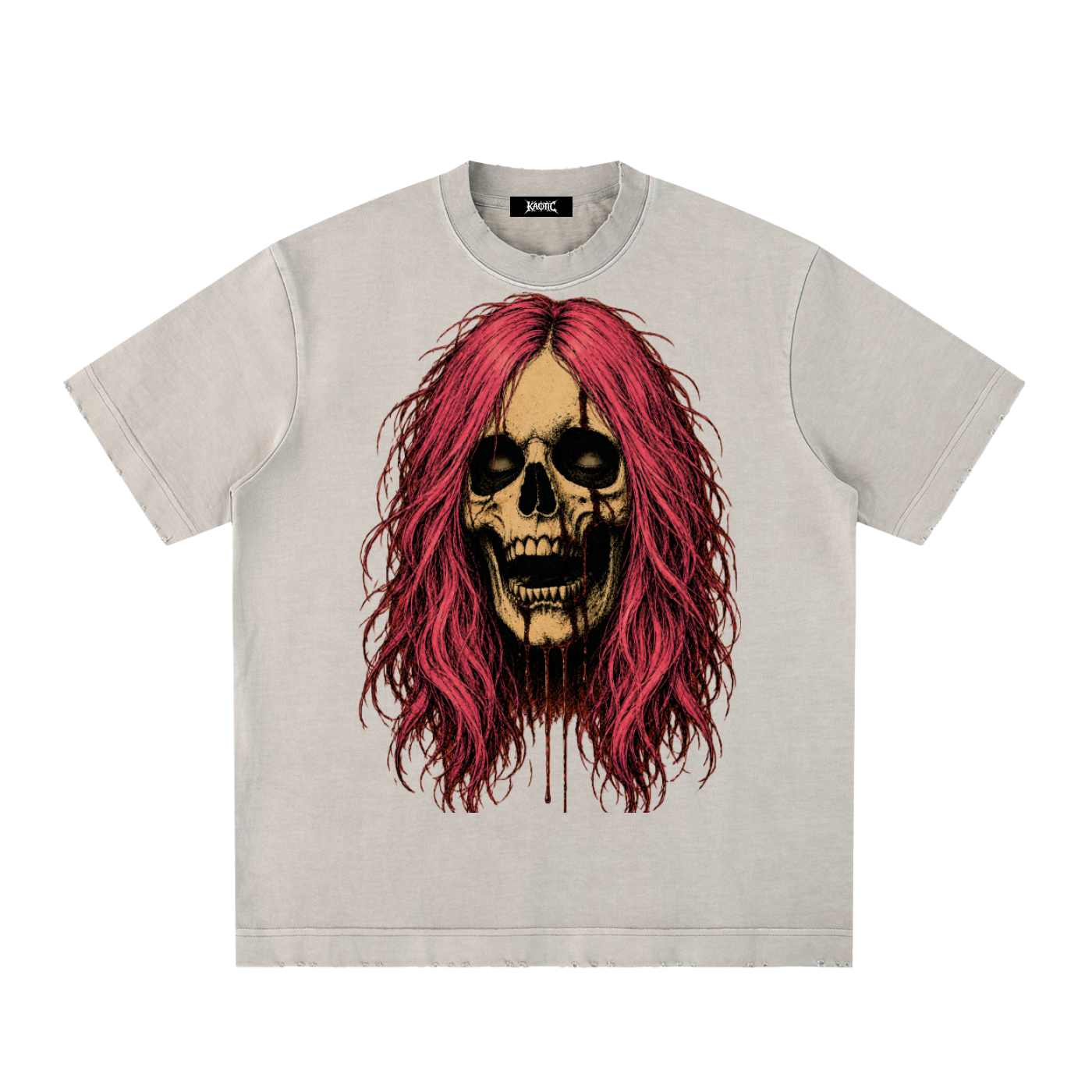 PINK HAIR SKULL
